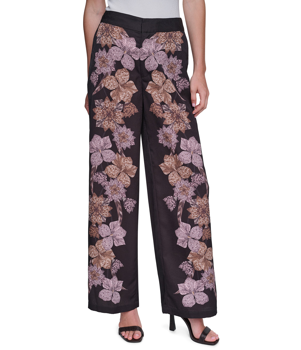 PRINT WIDE PANTS VIEW 1 PRINT WIDE PANTS VIEW 1