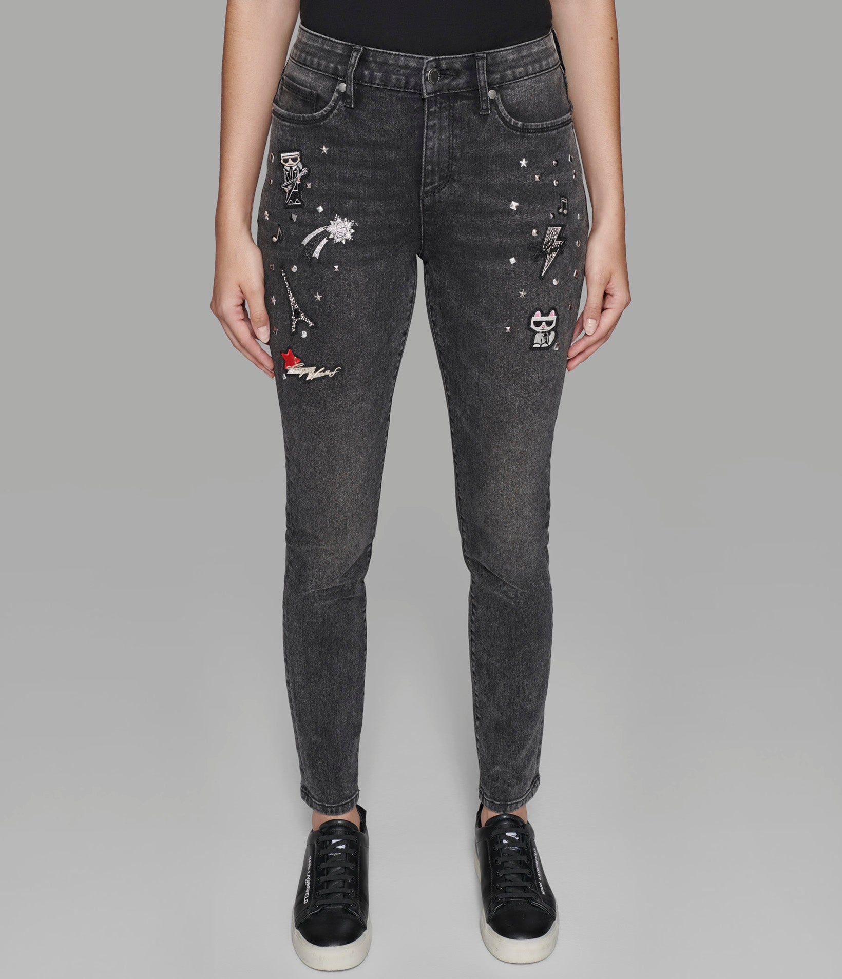 WHIMSY PATCH GREY WASH JEANS View 1 | Products WHIMSY PATCH GREY WASH JEANS View 1 | Products