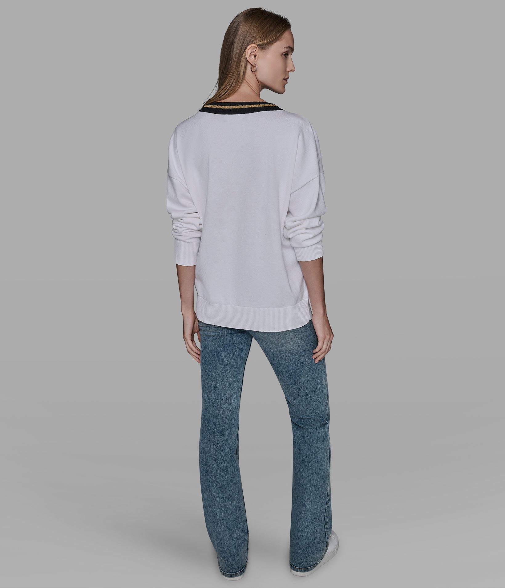 VARSITY SWEATER WITH PATCHES View 2 | Products VARSITY SWEATER WITH PATCHES View 2 | Products