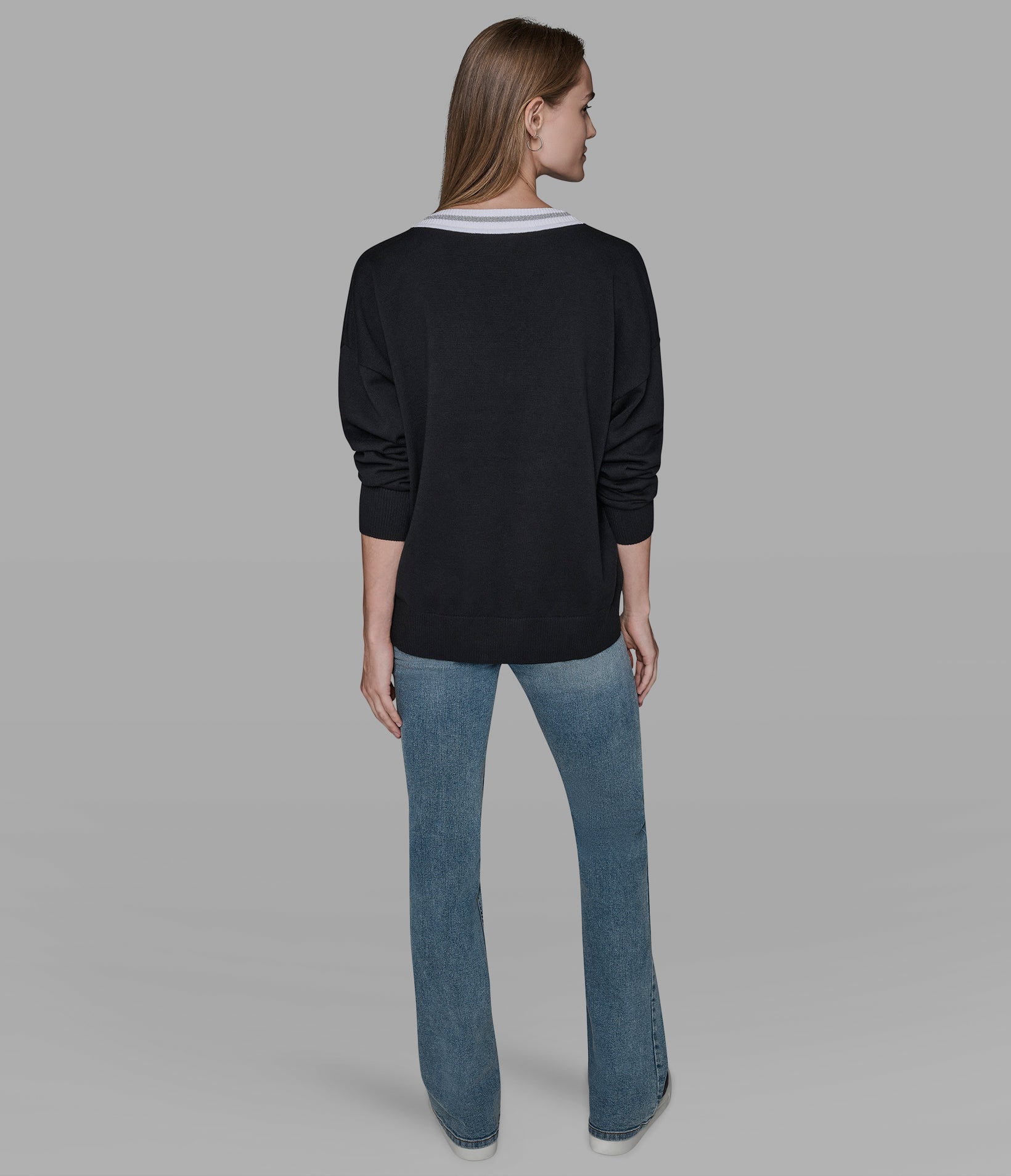 VARSITY SWEATER WITH PATCHES View 2 | Women's Tops & Sweaters VARSITY SWEATER WITH PATCHES View 2 | Women's Tops & Sweaters