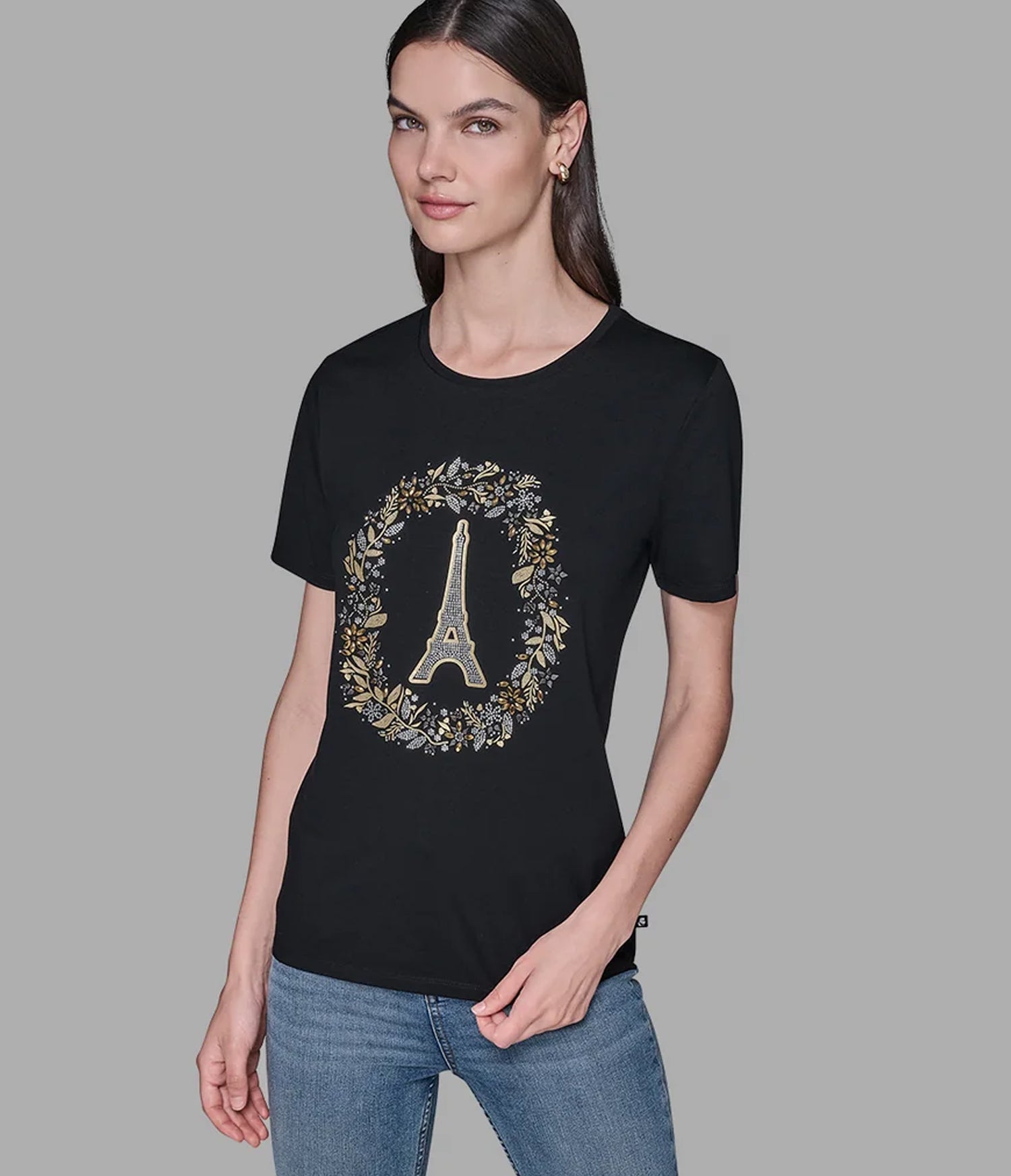 EMBELLISHED EIFFEL TOWER TEE View 1 | Products EMBELLISHED EIFFEL TOWER TEE View 1 | Products