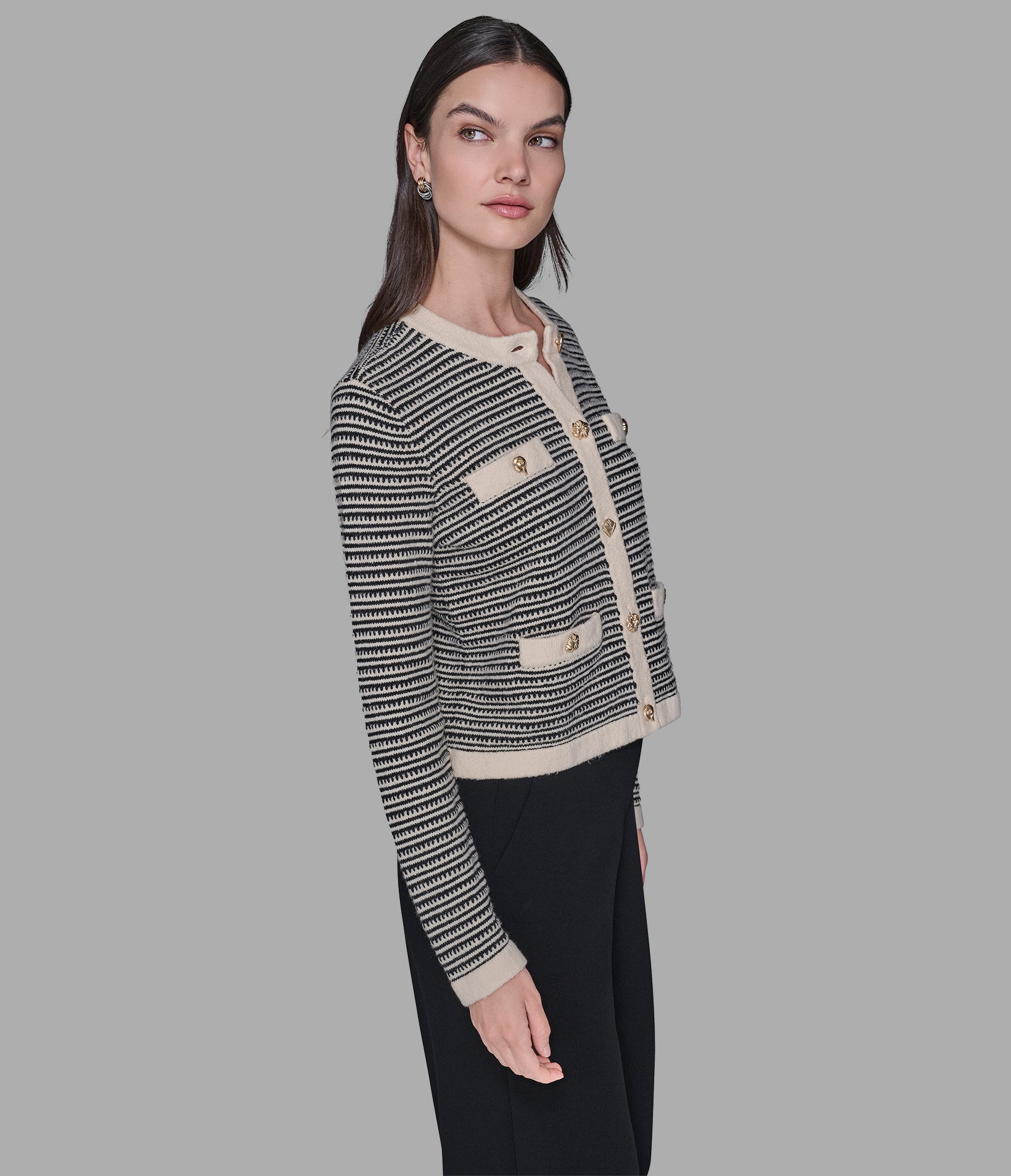 CROPPED TEXTURED CARDIGAN VIEW 4 | WOMEN'S FALL COLLECTION CROPPED TEXTURED CARDIGAN VIEW 4 | WOMEN'S FALL COLLECTION