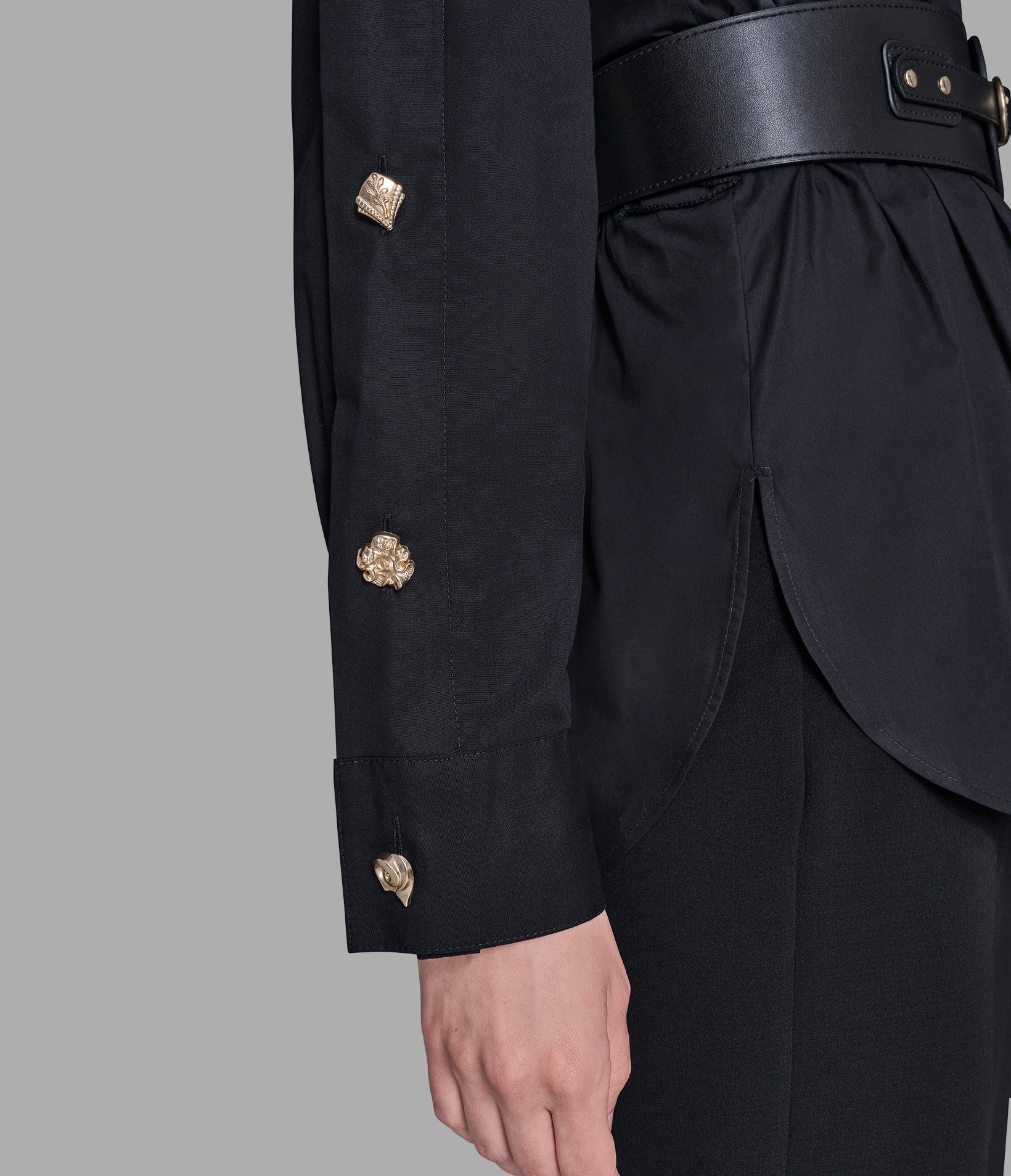 BELTED POPLIN SHIRT VIEW 6 BELTED POPLIN SHIRT VIEW 6