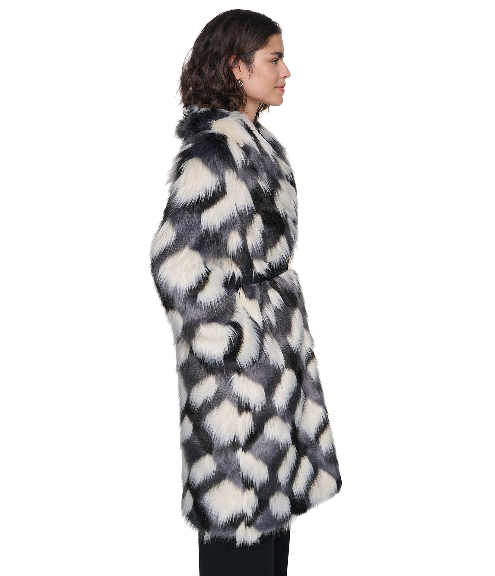 TWO-TONE FAUX FUR MAXI COAT VIEW 6 TWO-TONE FAUX FUR MAXI COAT VIEW 6