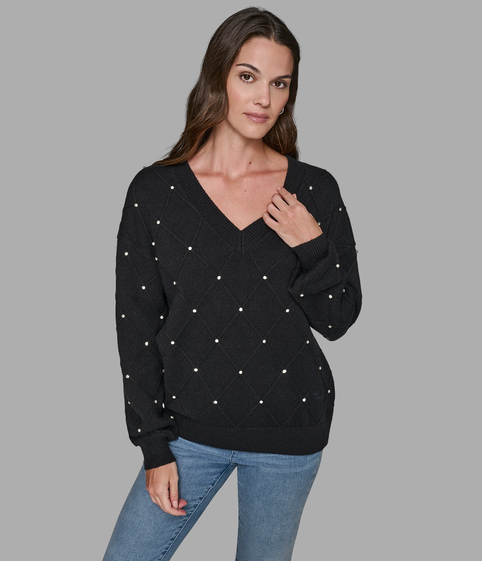 PEARL V-NECK SWEATER VIEW 3 | Women's Clothing PEARL V-NECK SWEATER VIEW 3 | Women's Clothing