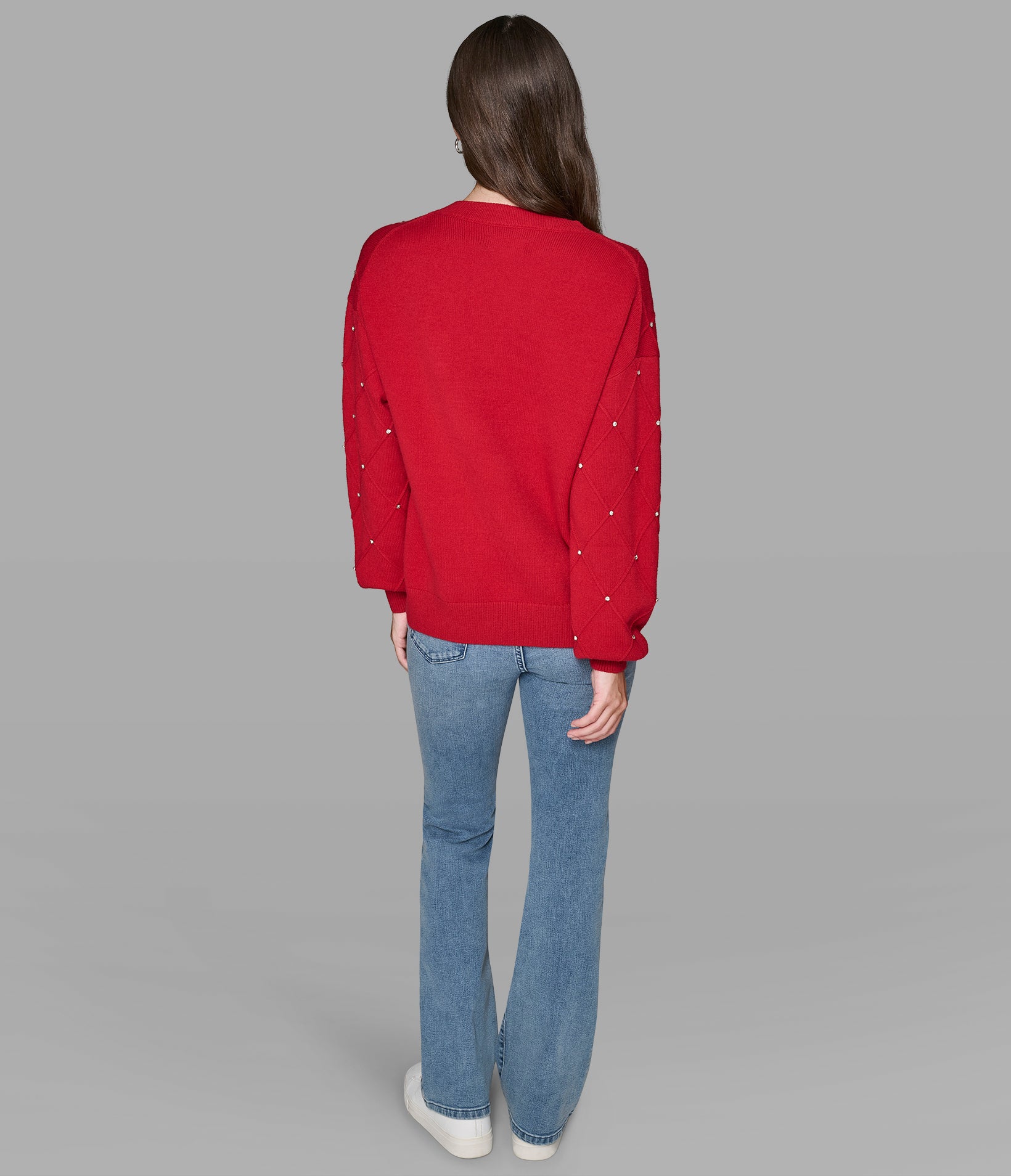 PEARL V-NECK SWEATER View 2 | Valentine's Day Shop PEARL V-NECK SWEATER View 2 | Valentine's Day Shop
