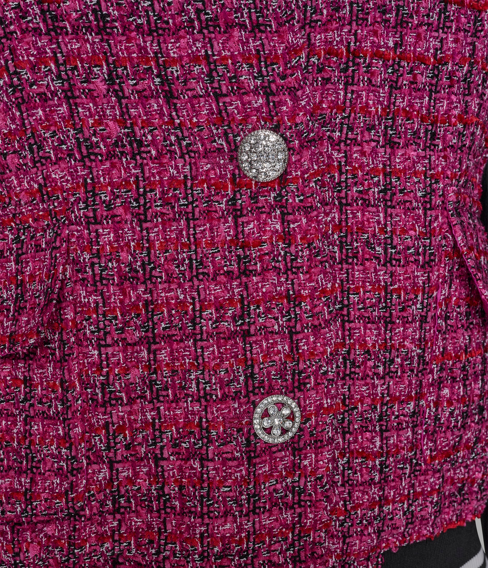MIXED MEDIA TWEED VARSITY JACKET VIEW 5 MIXED MEDIA TWEED VARSITY JACKET VIEW 5
