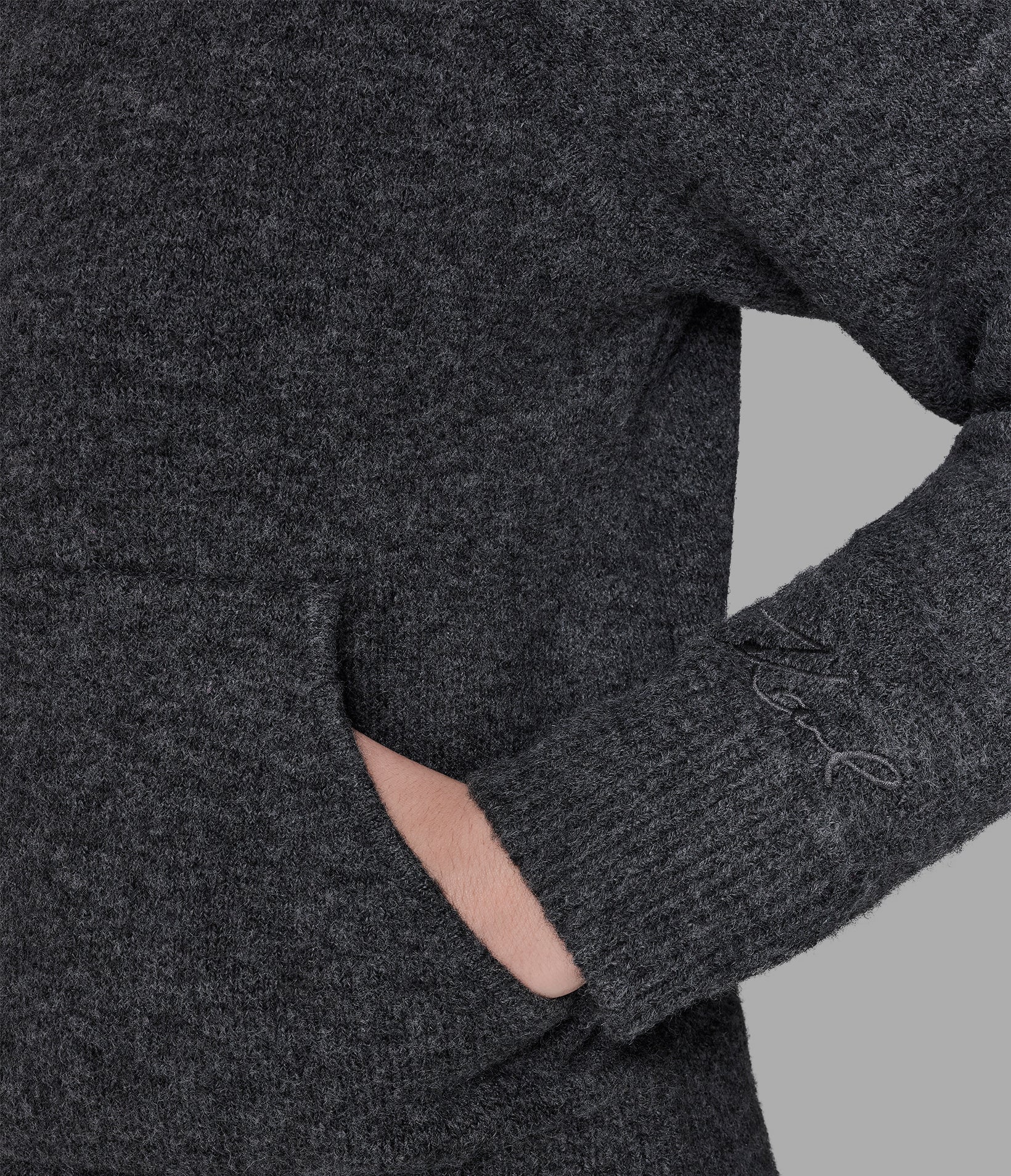 KNIT BOMBER SWEATER VIEW 6 KNIT BOMBER SWEATER VIEW 6