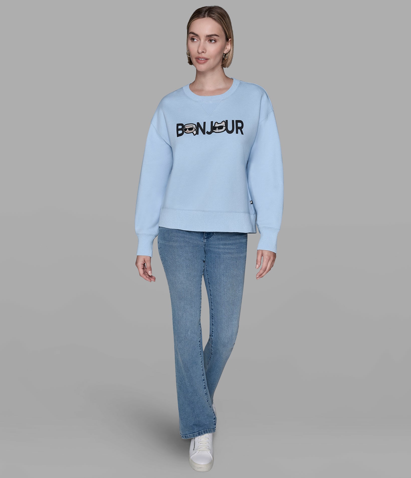 BONJOUR CHARACTER SWEATSHIRT VIEW 4 | Women's Tops & Sweaters BONJOUR CHARACTER SWEATSHIRT VIEW 4 | Women's Tops & Sweaters