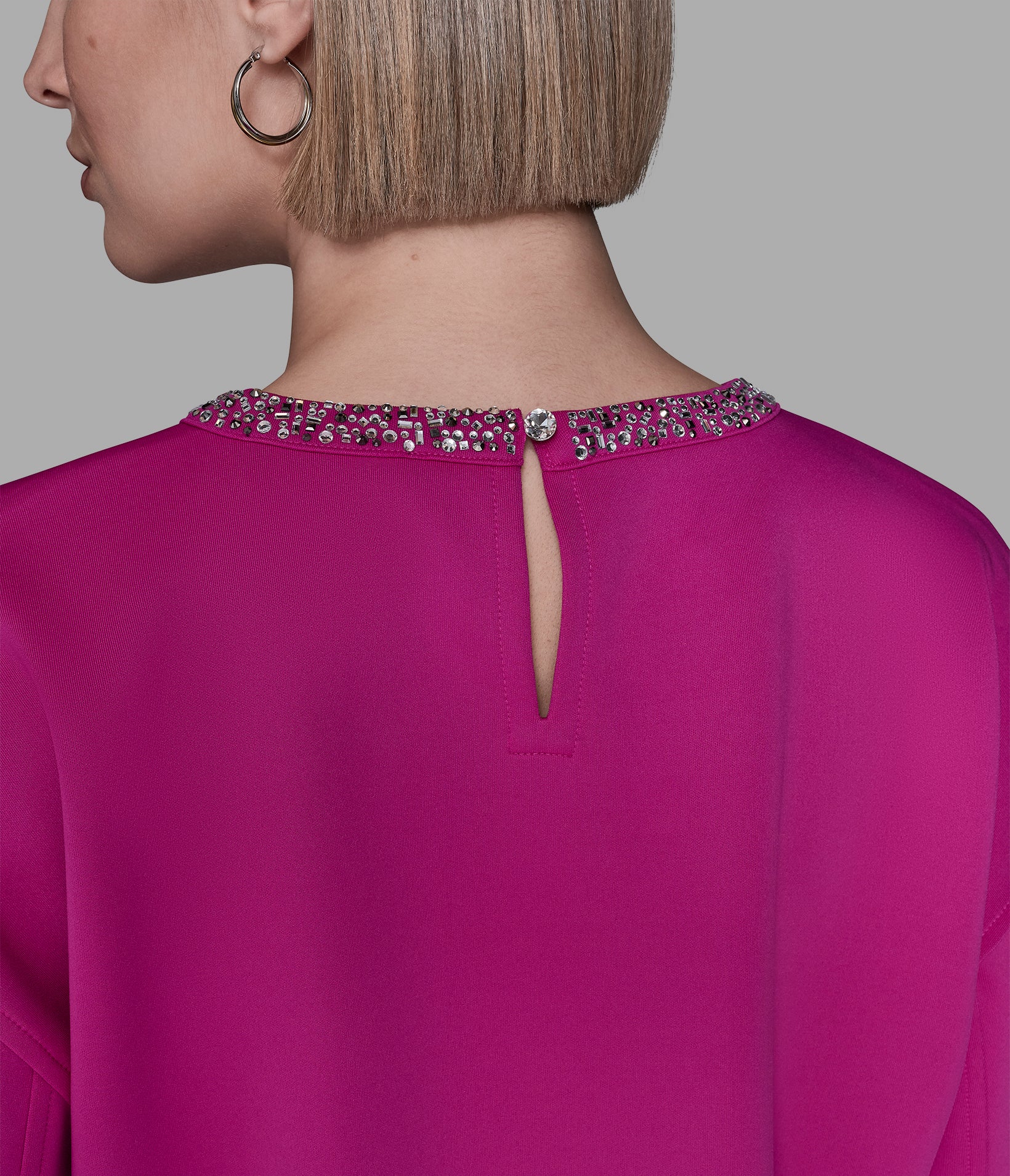 RHINESTONE TRIM SWEATSHIRT VIEW 6 RHINESTONE TRIM SWEATSHIRT VIEW 6