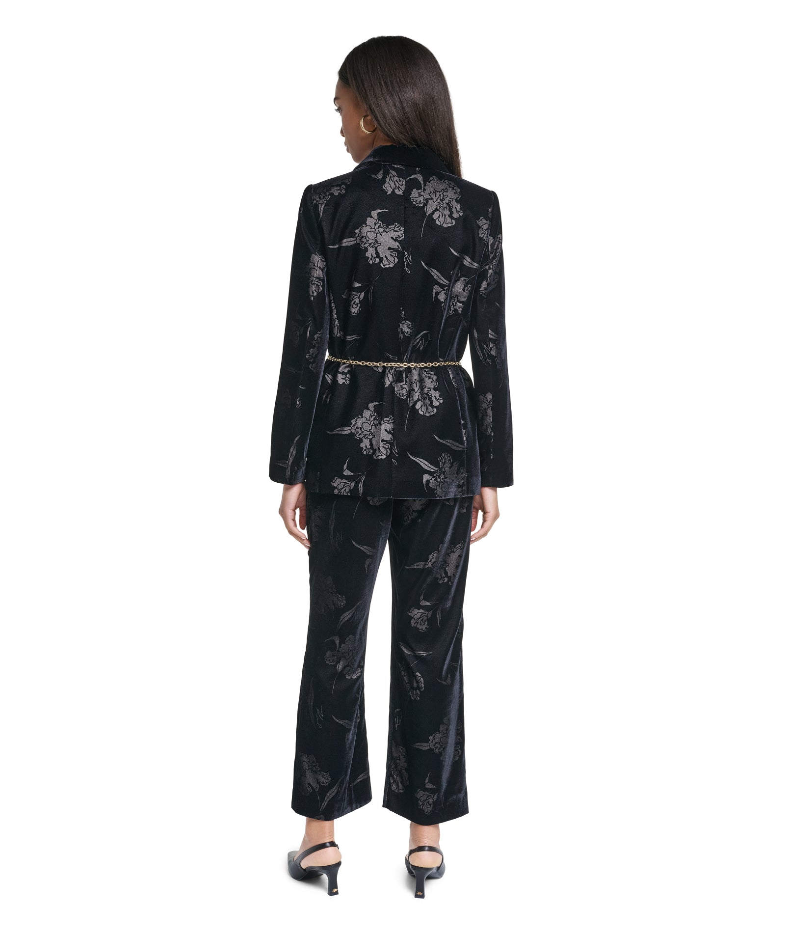 VELVET BELTED BLAZER VIEW 6 VELVET BELTED BLAZER VIEW 6