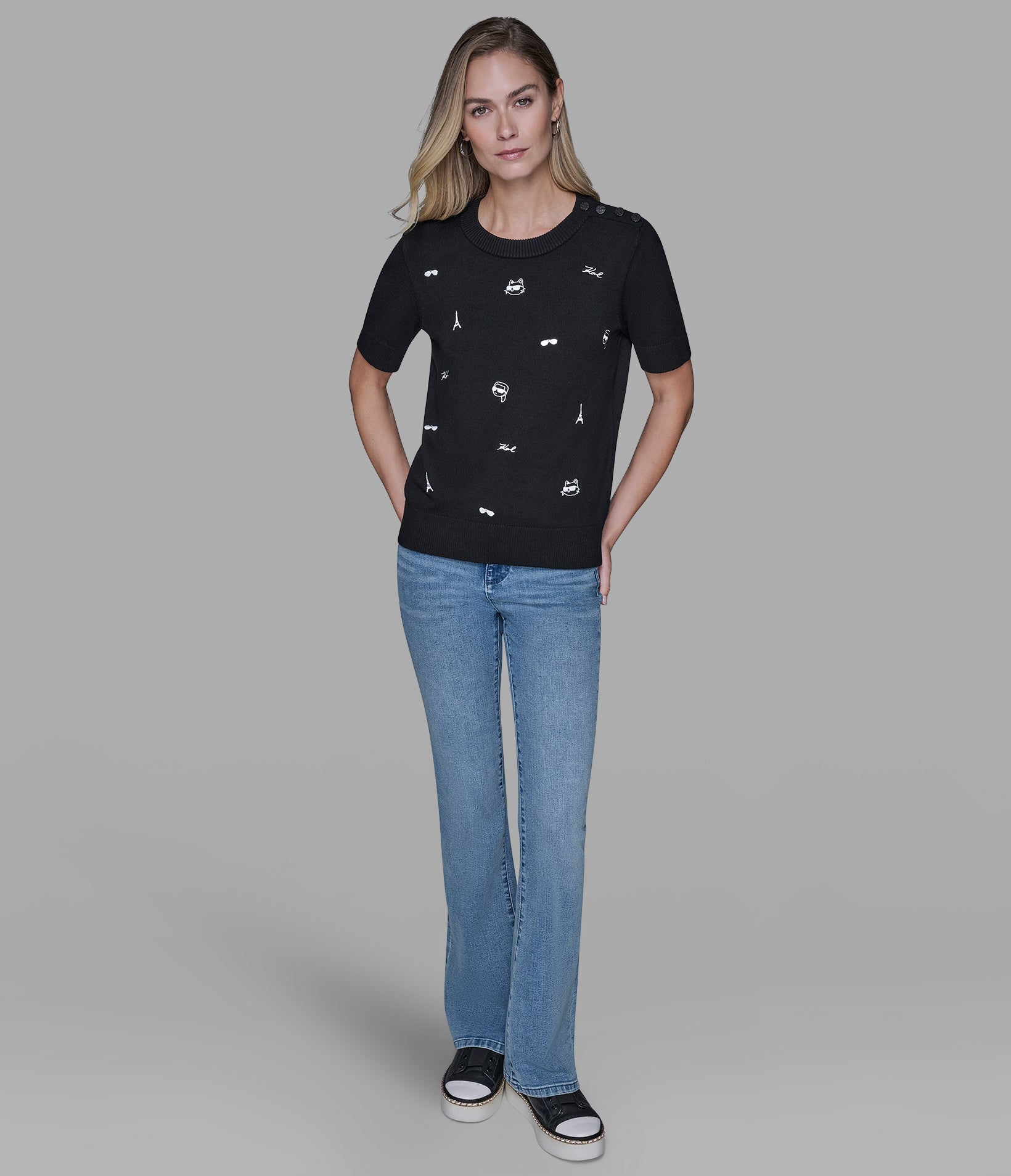 SHORT SLEEVE WHIMSY SWEATER VIEW 5 SHORT SLEEVE WHIMSY SWEATER VIEW 5