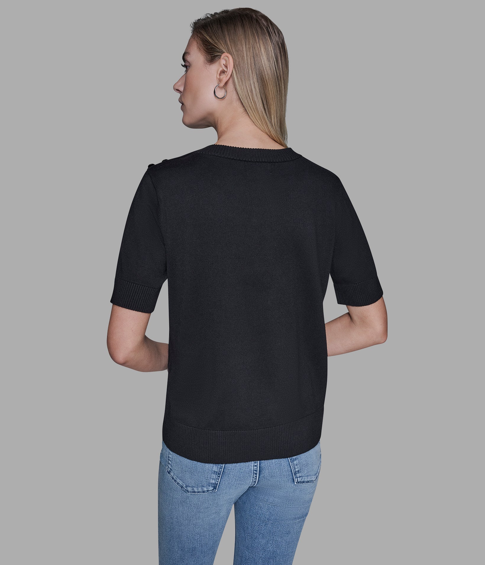 SHORT SLEEVE WHIMSY SWEATER VIEW 3 SHORT SLEEVE WHIMSY SWEATER VIEW 3