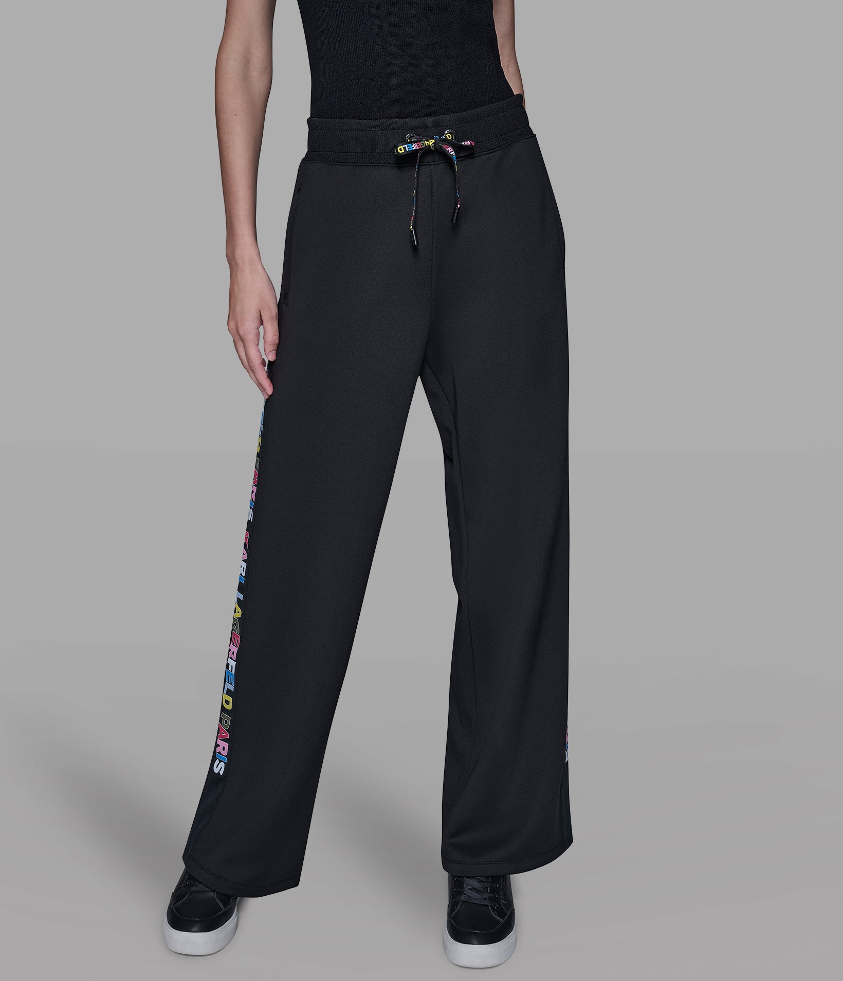 MULTI-COLOR LOGO TAPE TRACK PANT View 1 | Women's Clothing MULTI-COLOR LOGO TAPE TRACK PANT View 1 | Women's Clothing