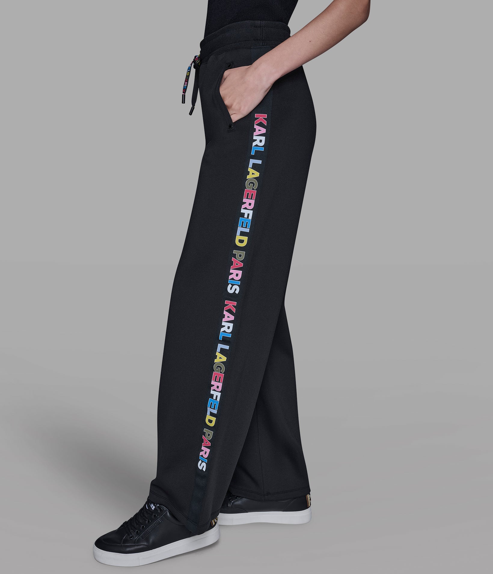 MULTI-COLOR LOGO TAPE TRACK PANT View 1 | Products MULTI-COLOR LOGO TAPE TRACK PANT View 1 | Products