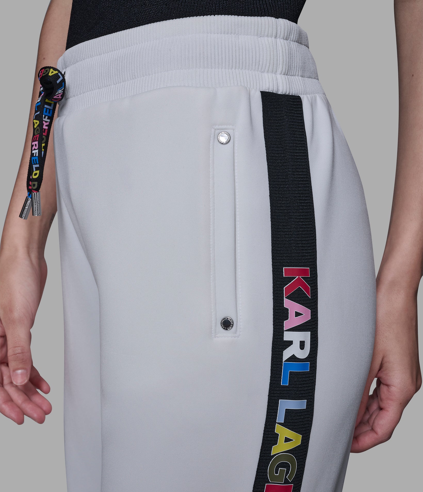 MULTI-COLOR LOGO TAPE TRACK PANT VIEW 6 MULTI-COLOR LOGO TAPE TRACK PANT VIEW 6