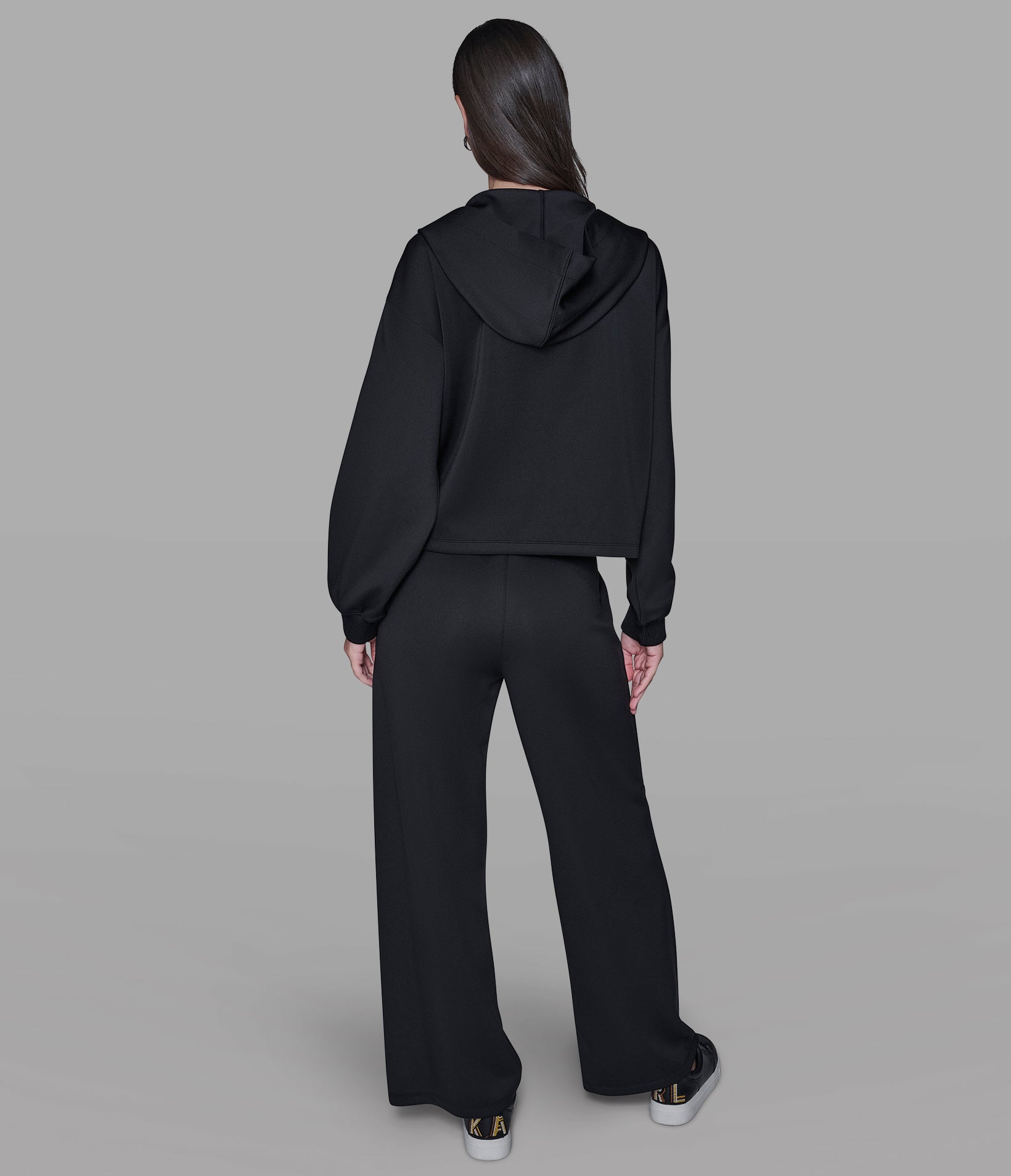 MULTI-COLOR LOGO TAPE FULL-ZIP HOODIE VIEW 3 | Women's Clothing MULTI-COLOR LOGO TAPE FULL-ZIP HOODIE VIEW 3 | Women's Clothing