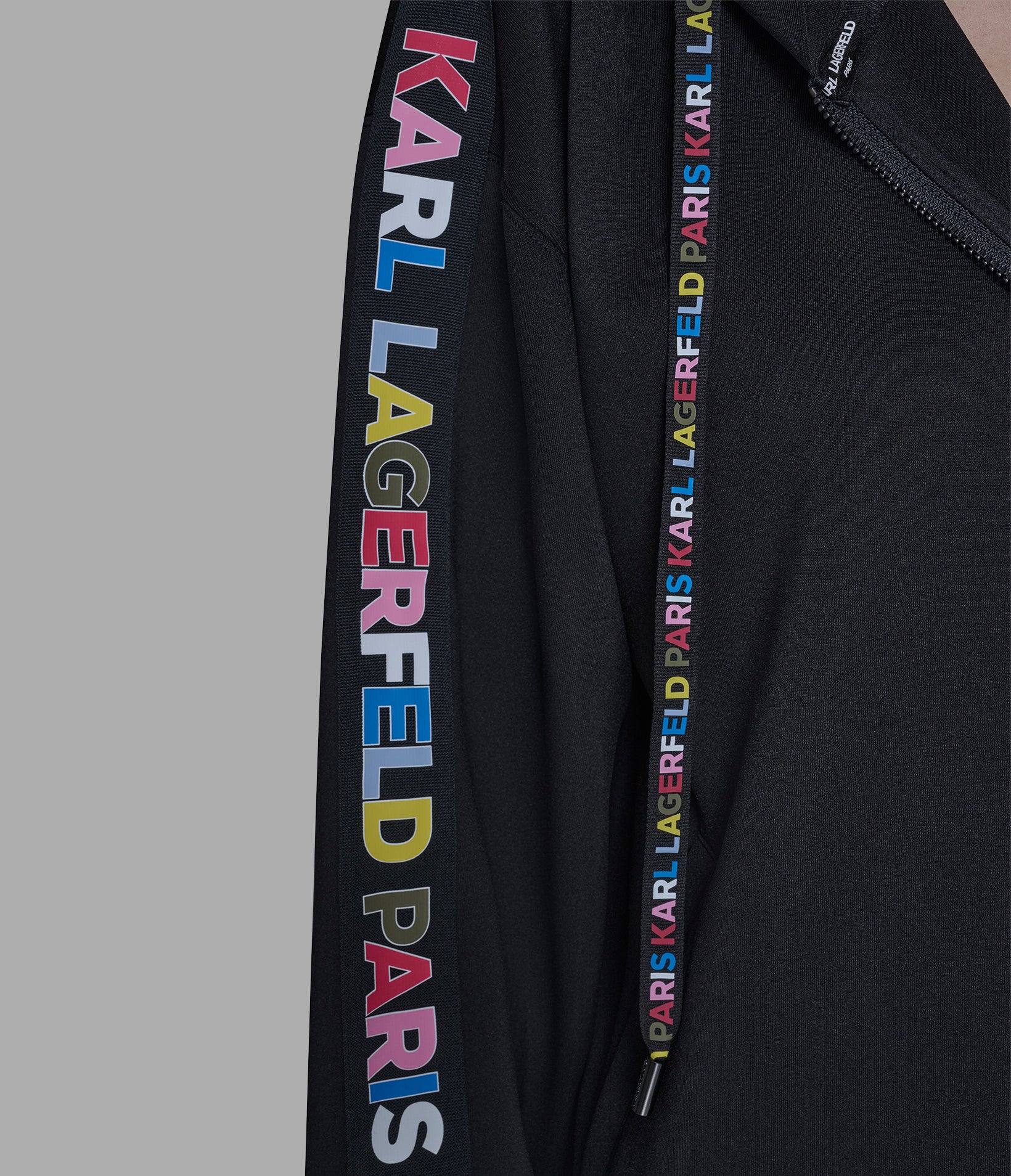 MULTI-COLOR LOGO TAPE FULL-ZIP HOODIE View 2 | Women's Clothing MULTI-COLOR LOGO TAPE FULL-ZIP HOODIE View 2 | Women's Clothing