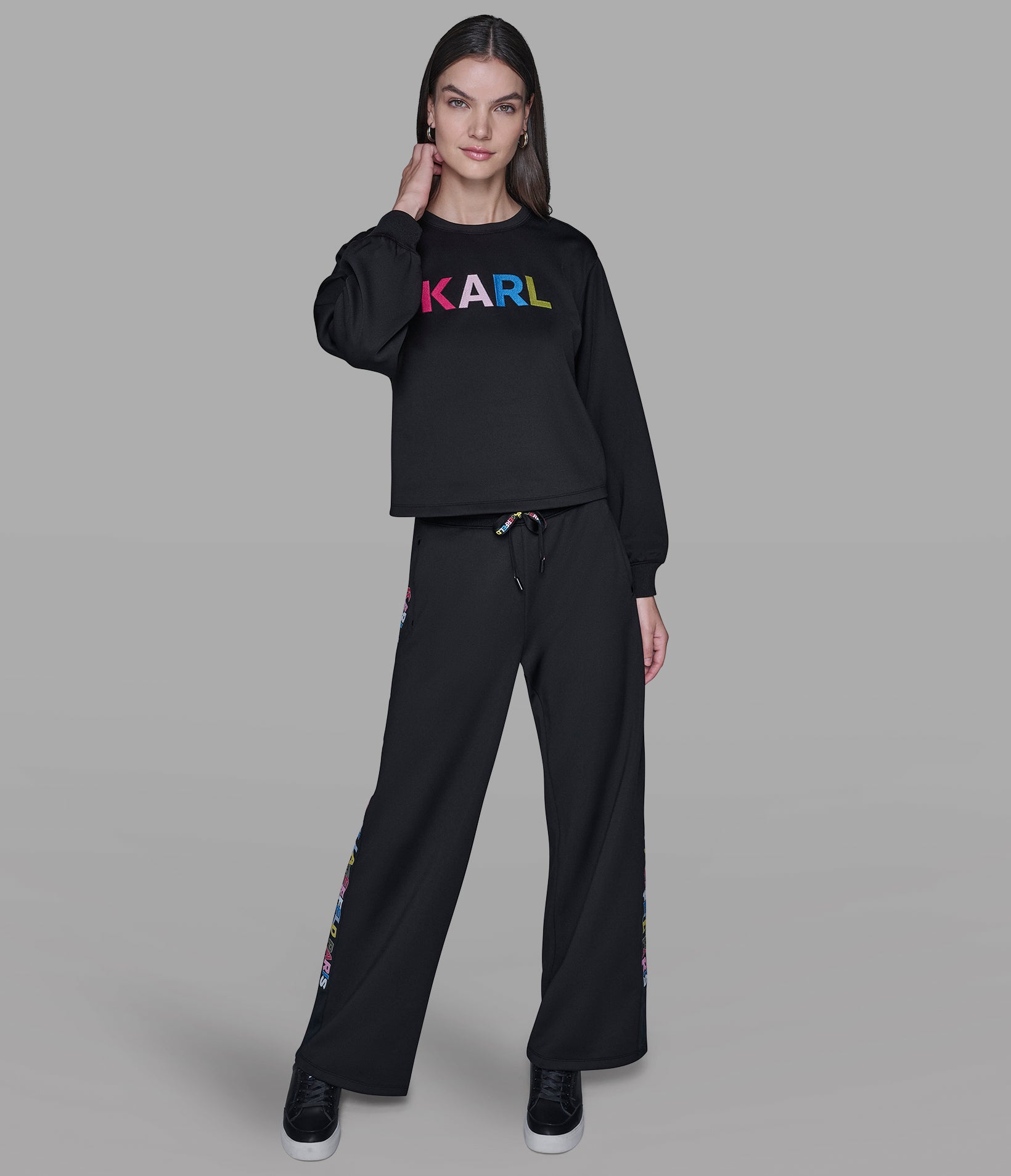 MULTI-COLOR LOGO SCUBA SWEATSHIRT VIEW 4 | Women's Clothing MULTI-COLOR LOGO SCUBA SWEATSHIRT VIEW 4 | Women's Clothing
