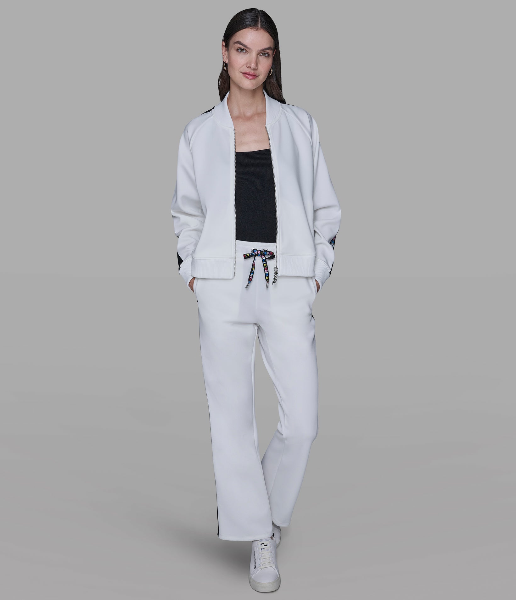 MUTLI-COLOR LOGO TAPE JACKET VIEW 4 | Women's Clothing MUTLI-COLOR LOGO TAPE JACKET VIEW 4 | Women's Clothing