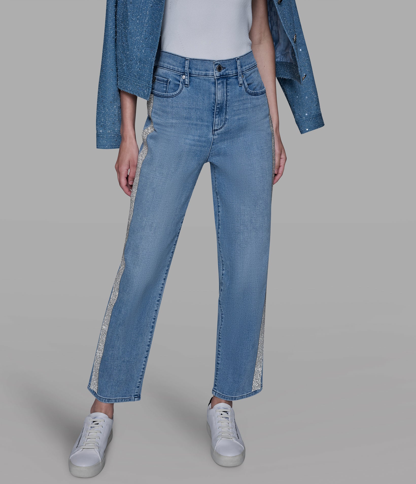 RHINESTONE TRIM JEAN View 1 | Women's Clothing RHINESTONE TRIM JEAN View 1 | Women's Clothing