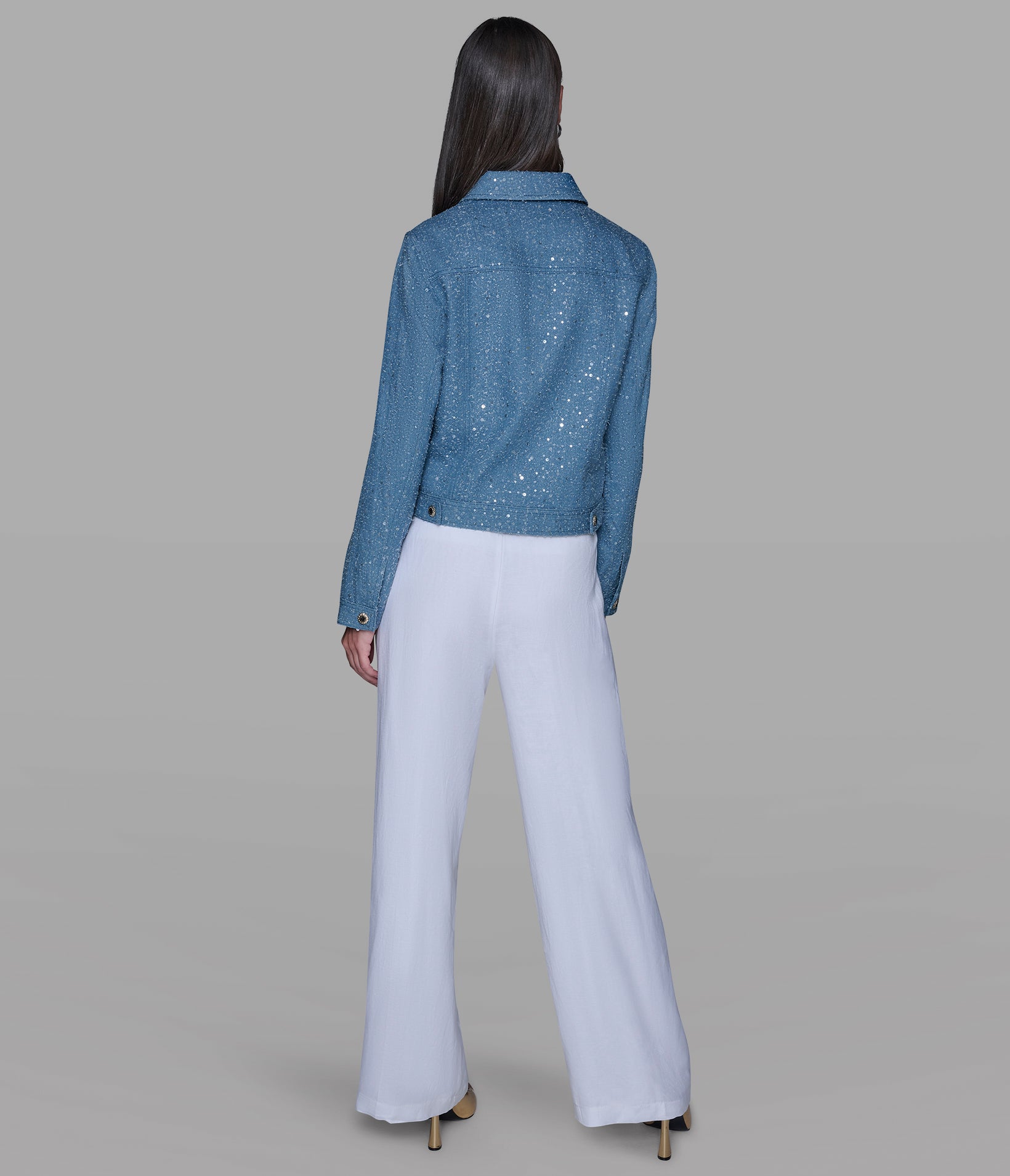 SEQUIN DENIM JACKET VIEW 5 | Women's Clothing SEQUIN DENIM JACKET VIEW 5 | Women's Clothing