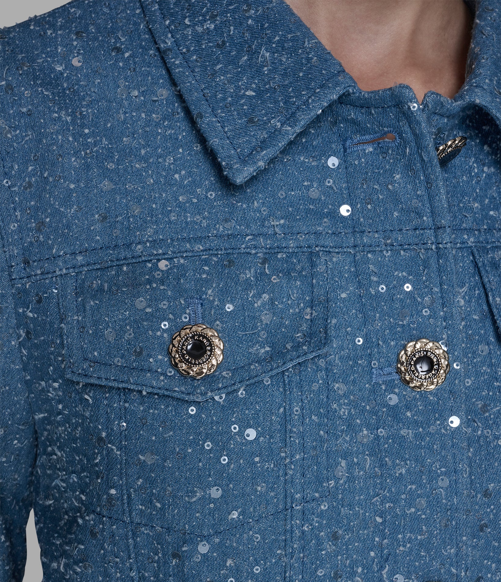 SEQUIN DENIM JACKET VIEW 6 | Women's Clothing SEQUIN DENIM JACKET VIEW 6 | Women's Clothing