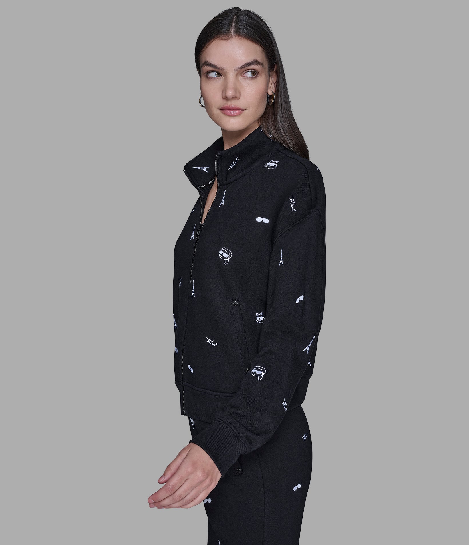 Whimsy Track Jacket | Athleisure | Karl Lagerfeld Paris