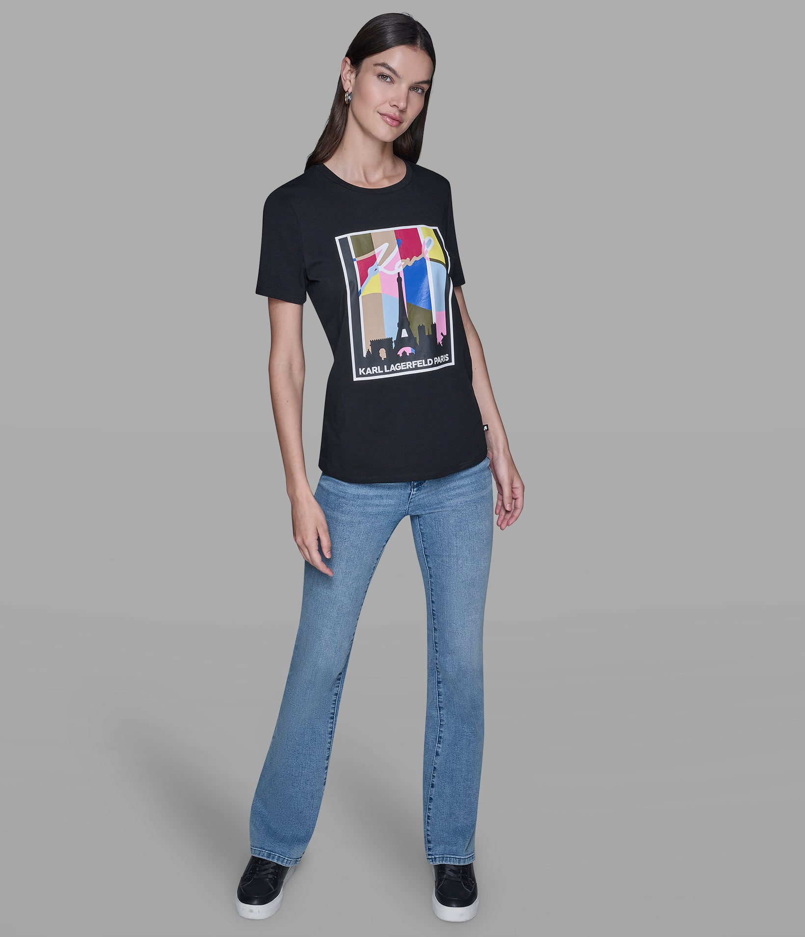 MULTI-COLOR PARIS TEE VIEW 4 | Women's Clothing MULTI-COLOR PARIS TEE VIEW 4 | Women's Clothing