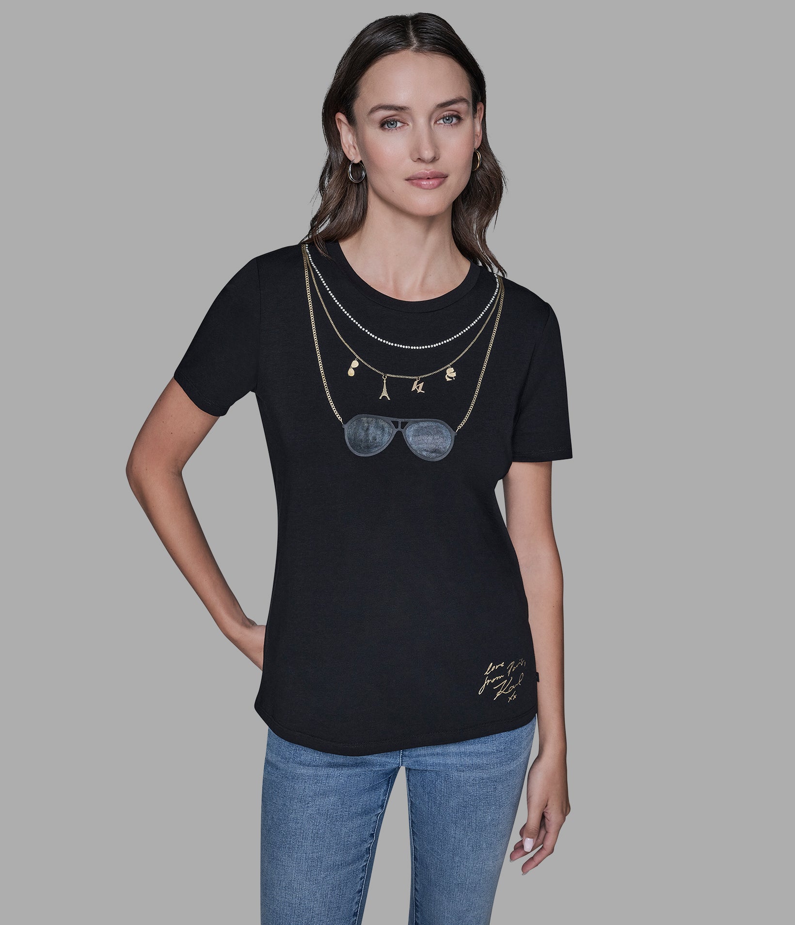 CHARM NECKLACE TEE View 1 | Women's Clothing CHARM NECKLACE TEE View 1 | Women's Clothing