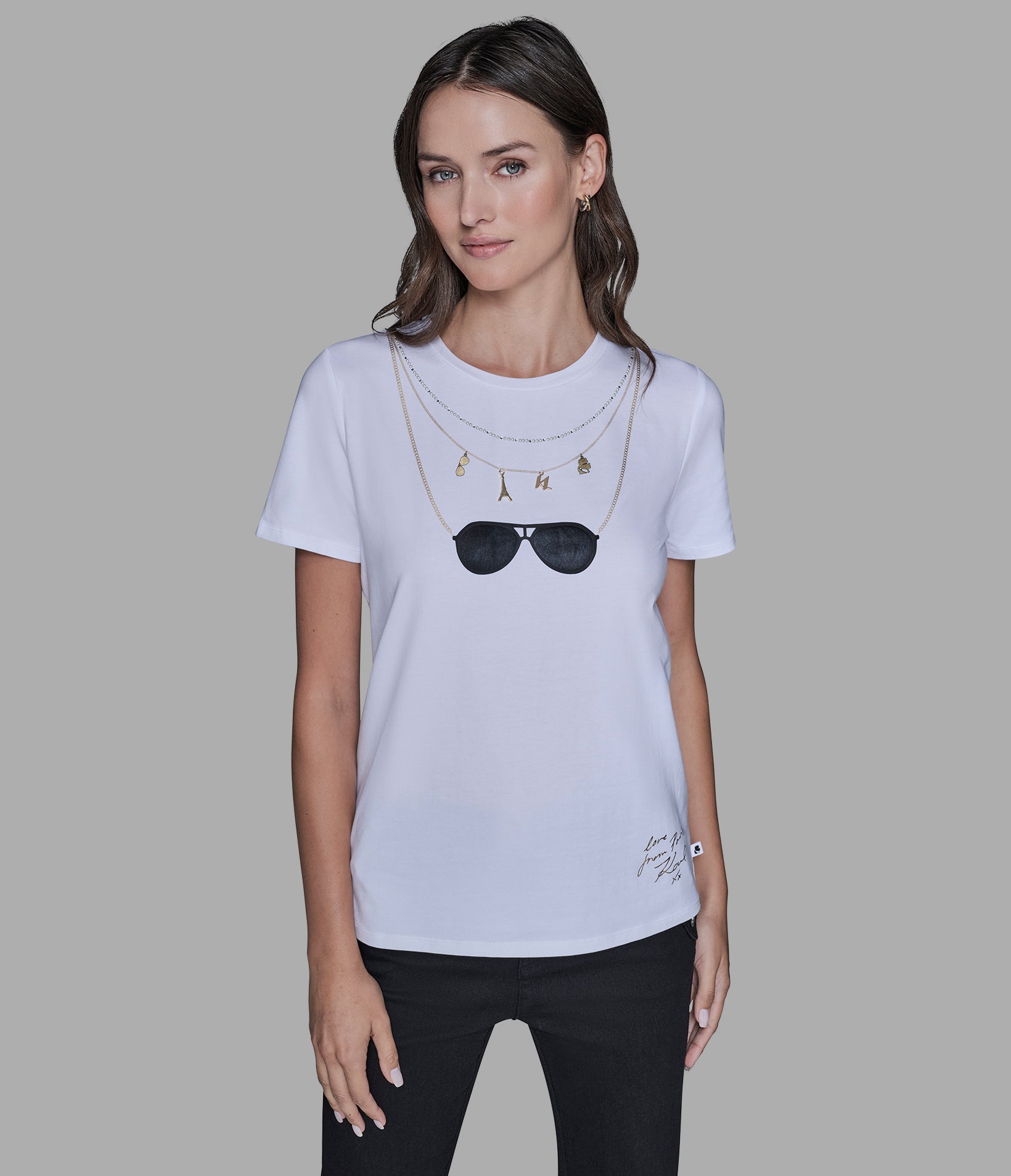 CHARM NECKLACE TEE View 1 | Women's Clothing CHARM NECKLACE TEE View 1 | Women's Clothing