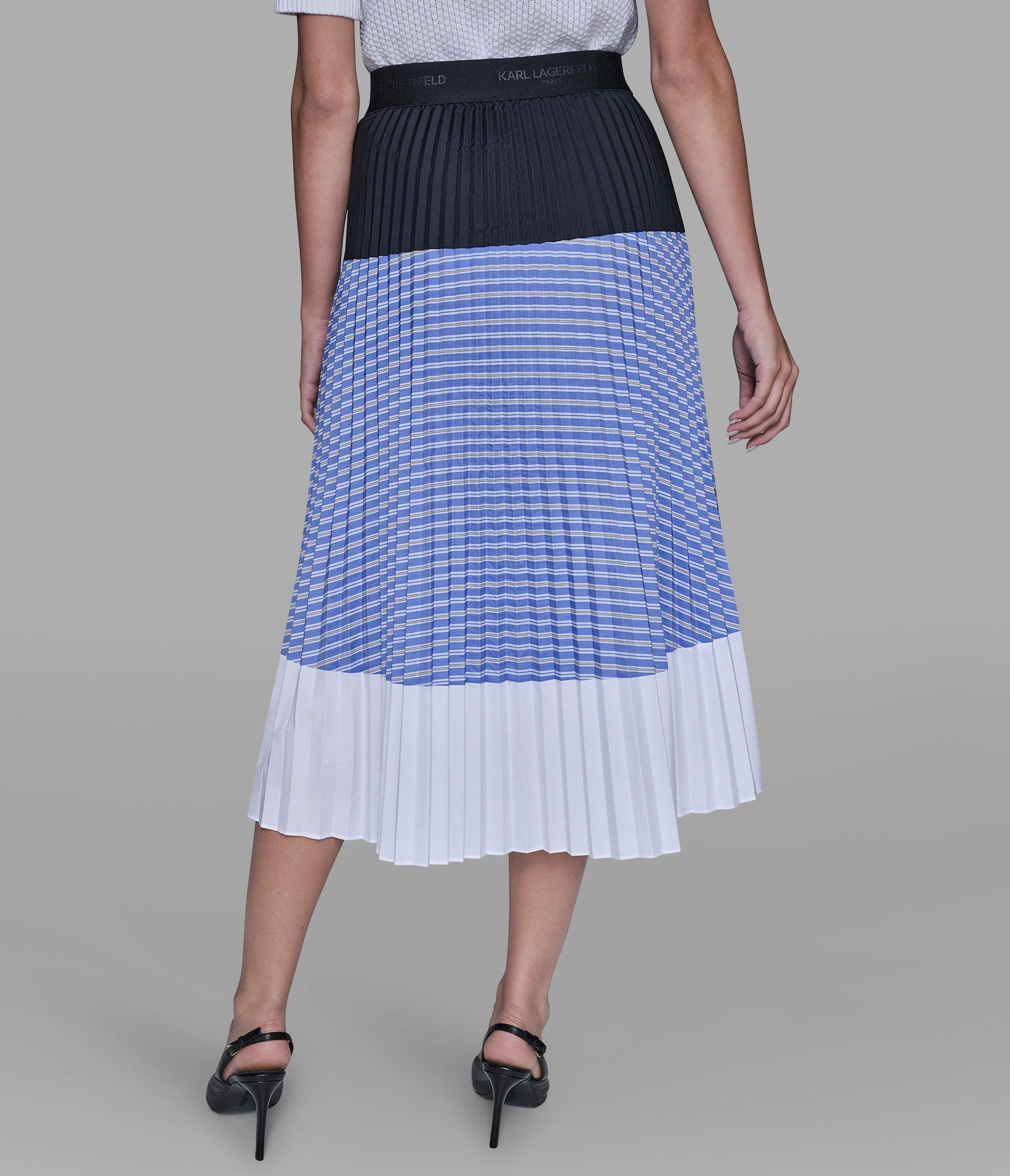 PLEATED COLORBLOCK SKIRT View 2 | Women's Clothing PLEATED COLORBLOCK SKIRT View 2 | Women's Clothing