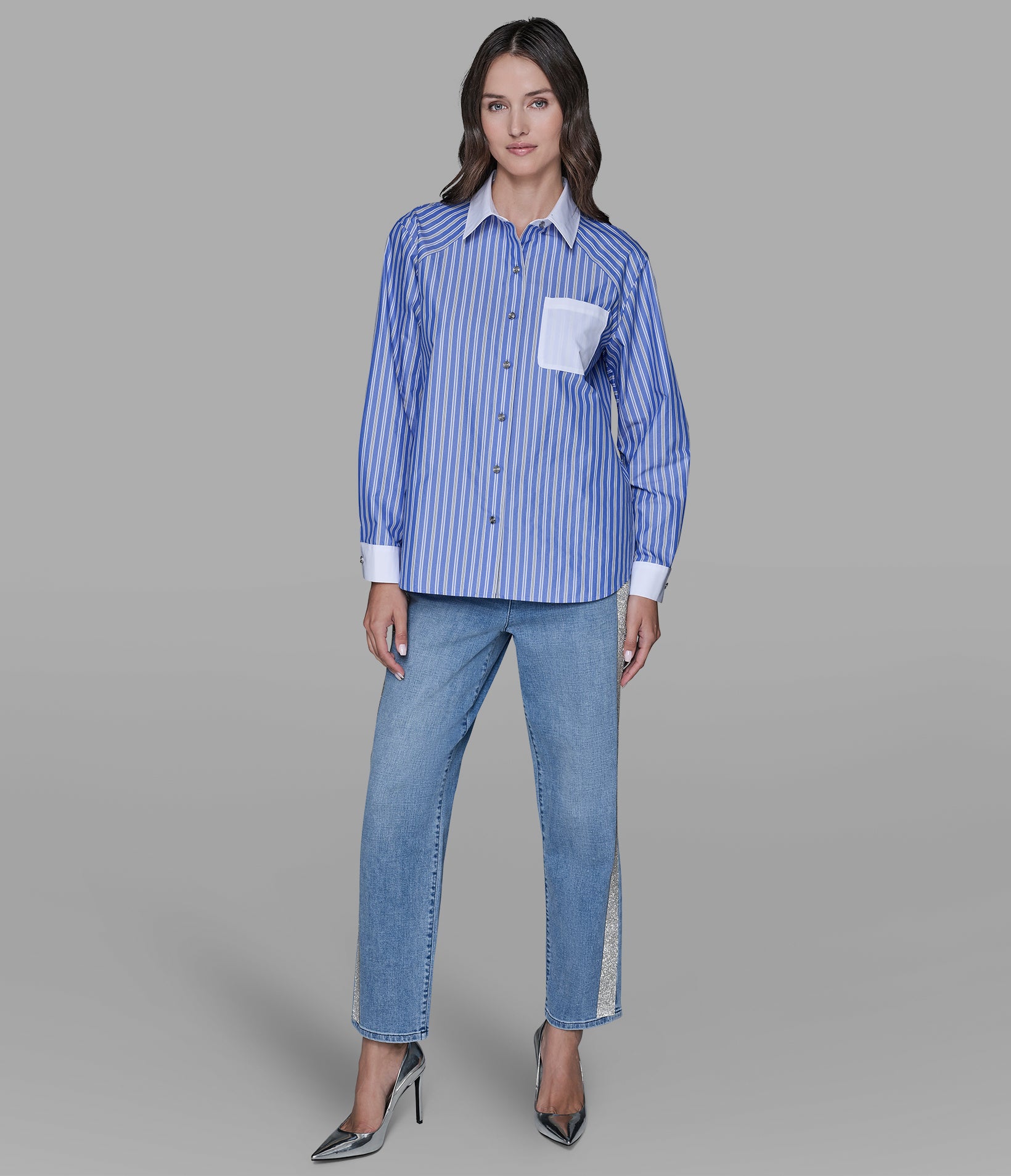 RAGLAN PINSTRIPE POPLIN SHIRT VIEW 4 | Women's Tops & Sweaters RAGLAN PINSTRIPE POPLIN SHIRT VIEW 4 | Women's Tops & Sweaters