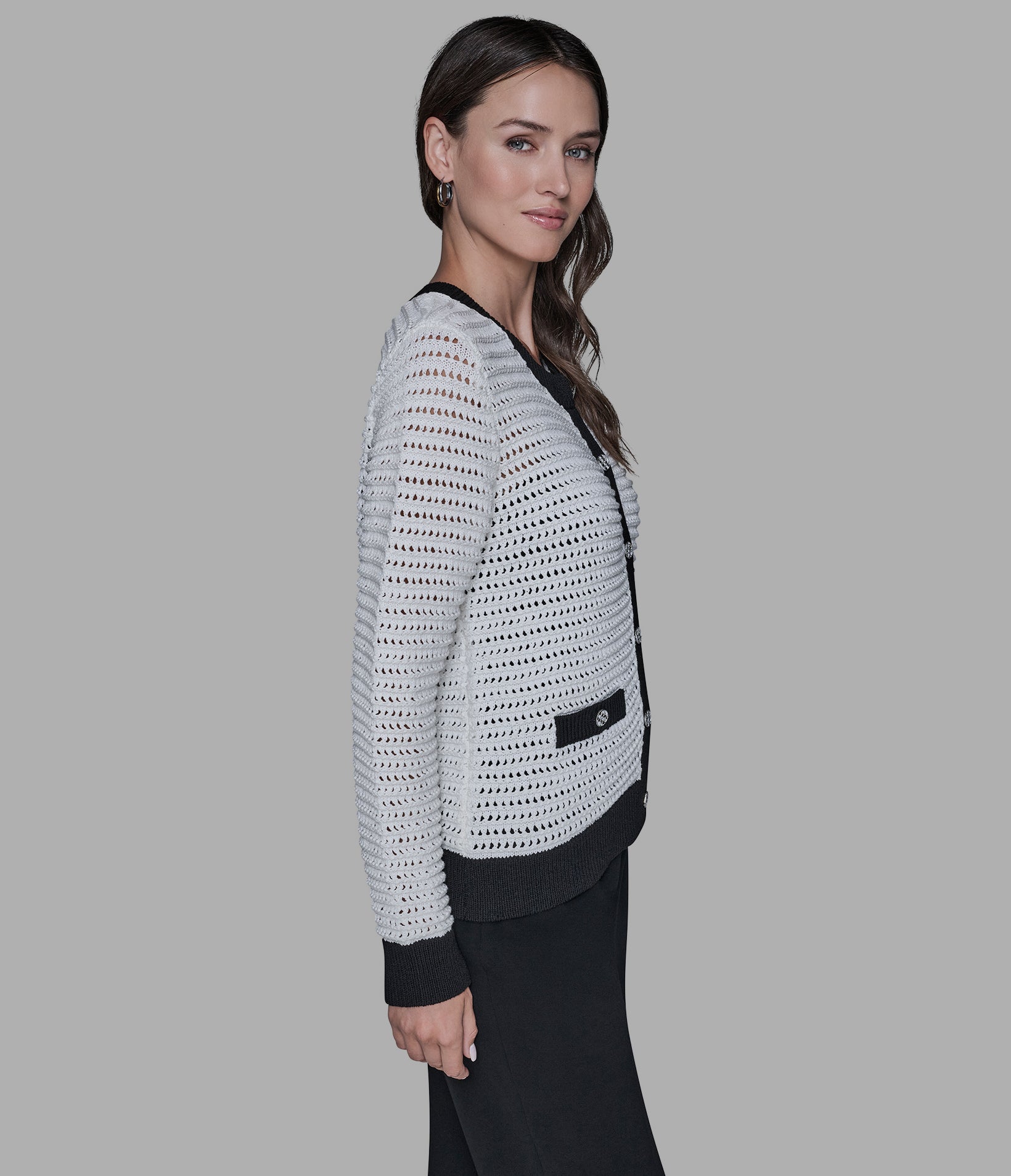 CROCHET KNIT CARDIGAN VIEW 3 | Women's Tops & Sweaters CROCHET KNIT CARDIGAN VIEW 3 | Women's Tops & Sweaters