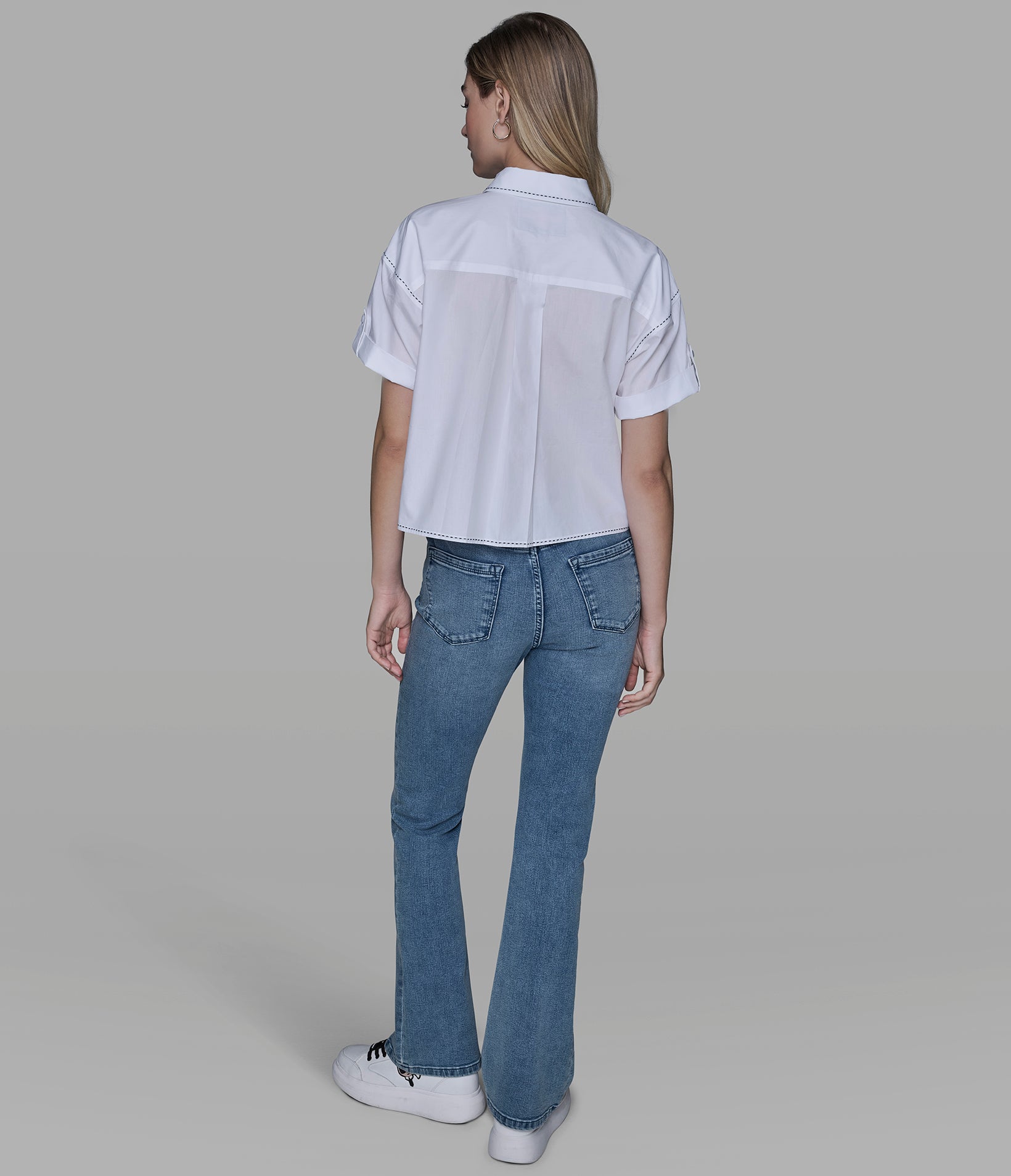 COTTON POPLIN STITCH BLOUSE VIEW 5 COTTON POPLIN STITCH BLOUSE VIEW 5