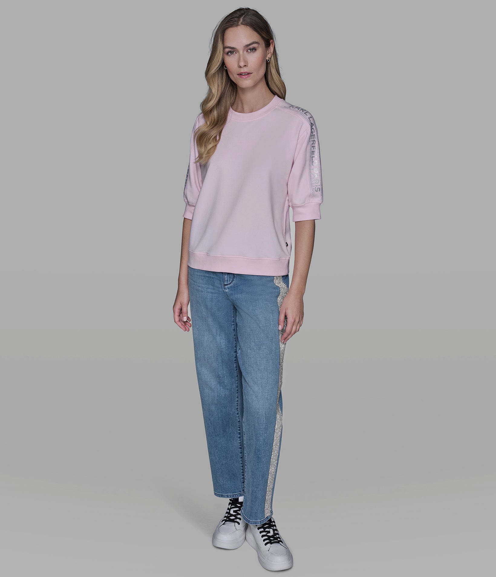 SPARKLE LOGO TAPE SPORT TOP VIEW 4 | Women's Clothing SPARKLE LOGO TAPE SPORT TOP VIEW 4 | Women's Clothing