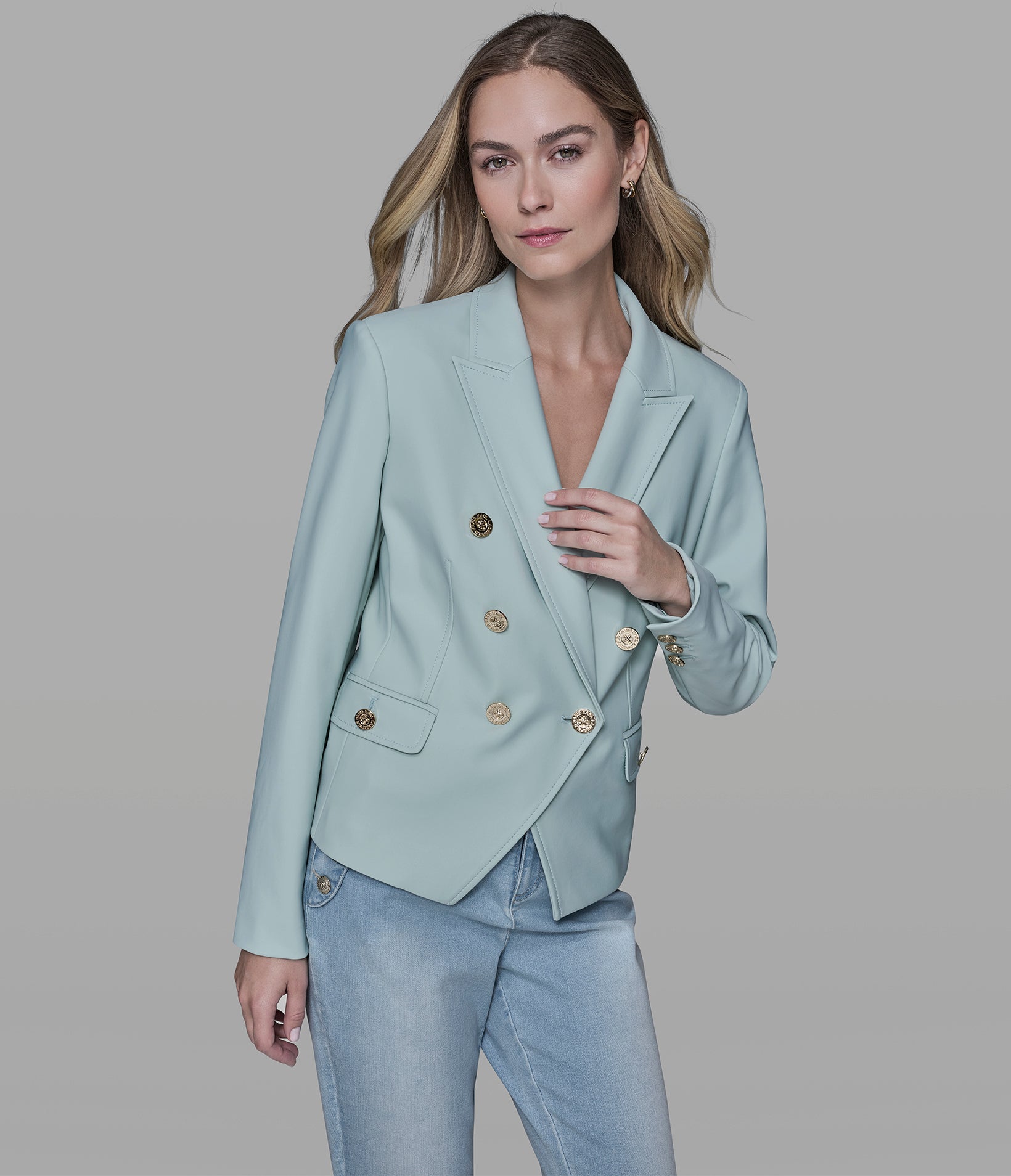 DOUBLE-BREASTED COMPRESSION BLAZER View 1 | Jackets & Coats DOUBLE-BREASTED COMPRESSION BLAZER View 1 | Jackets & Coats