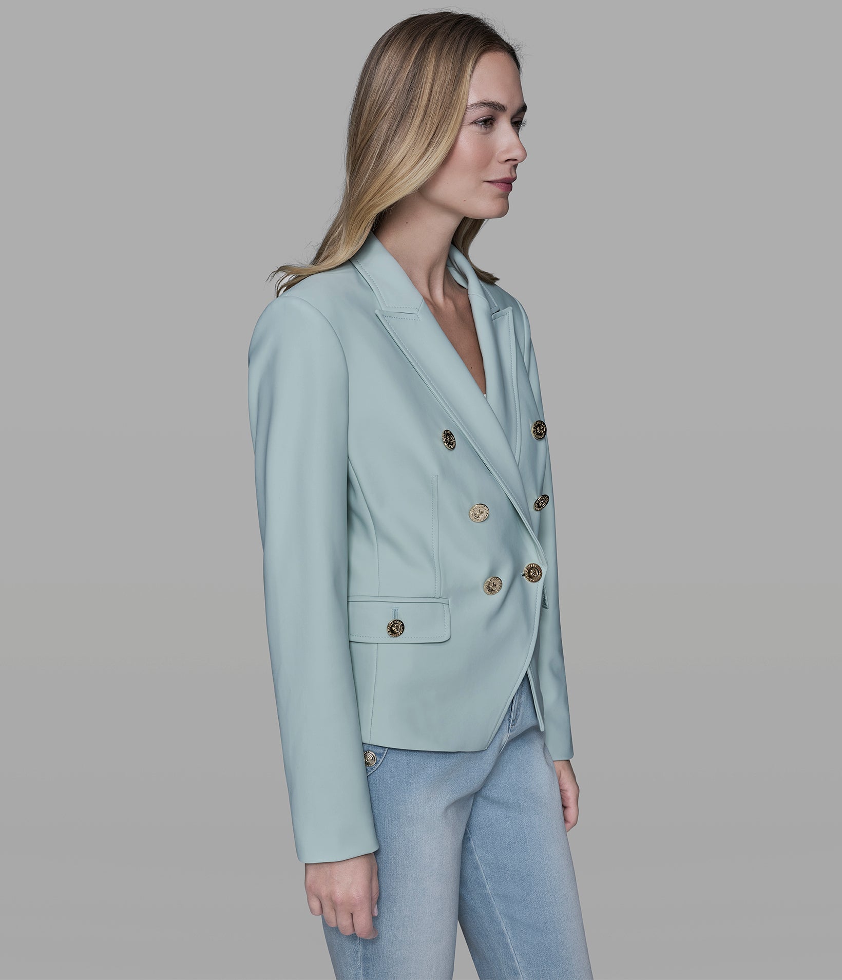 DOUBLE-BREASTED COMPRESSION BLAZER VIEW 3 | Jackets & Coats DOUBLE-BREASTED COMPRESSION BLAZER VIEW 3 | Jackets & Coats