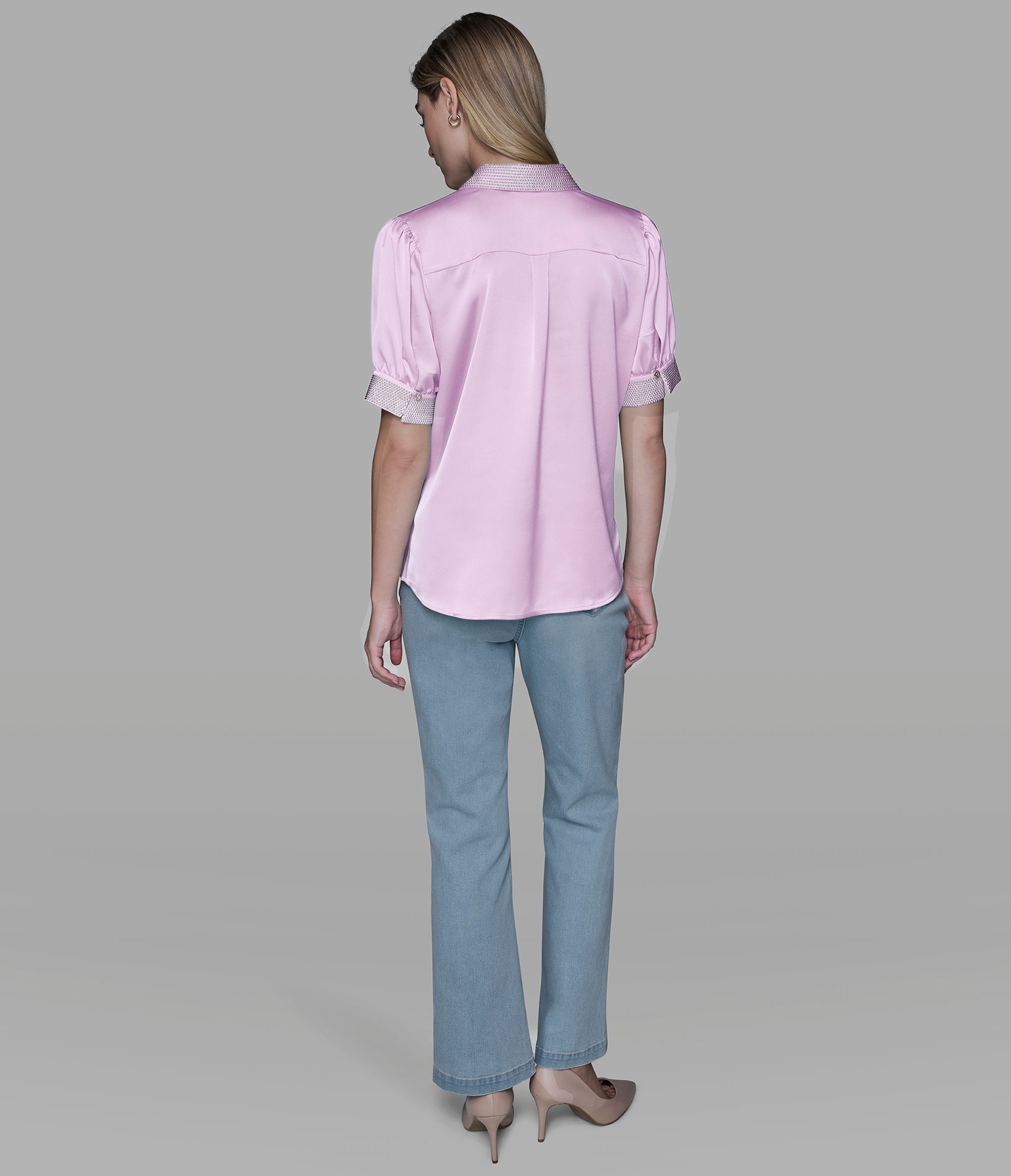 SATIN STUD SHIRT VIEW 5 SATIN STUD SHIRT VIEW 5