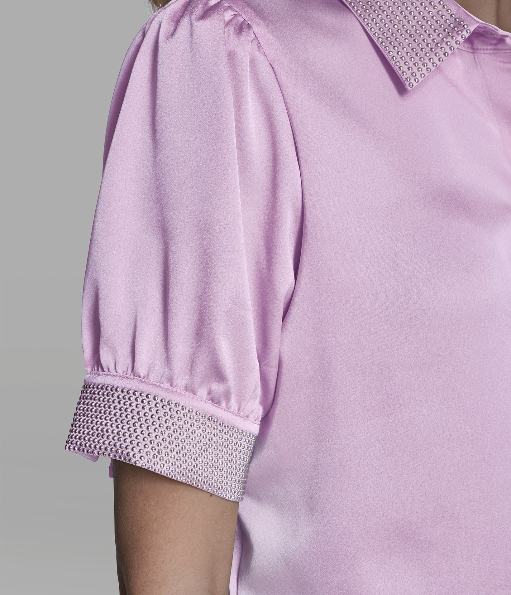 SATIN STUD SHIRT VIEW 7 SATIN STUD SHIRT VIEW 7