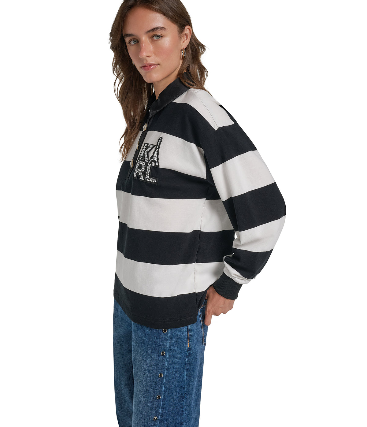 KARL PATCH RUGBY SHIRT VIEW 4 KARL PATCH RUGBY SHIRT VIEW 4