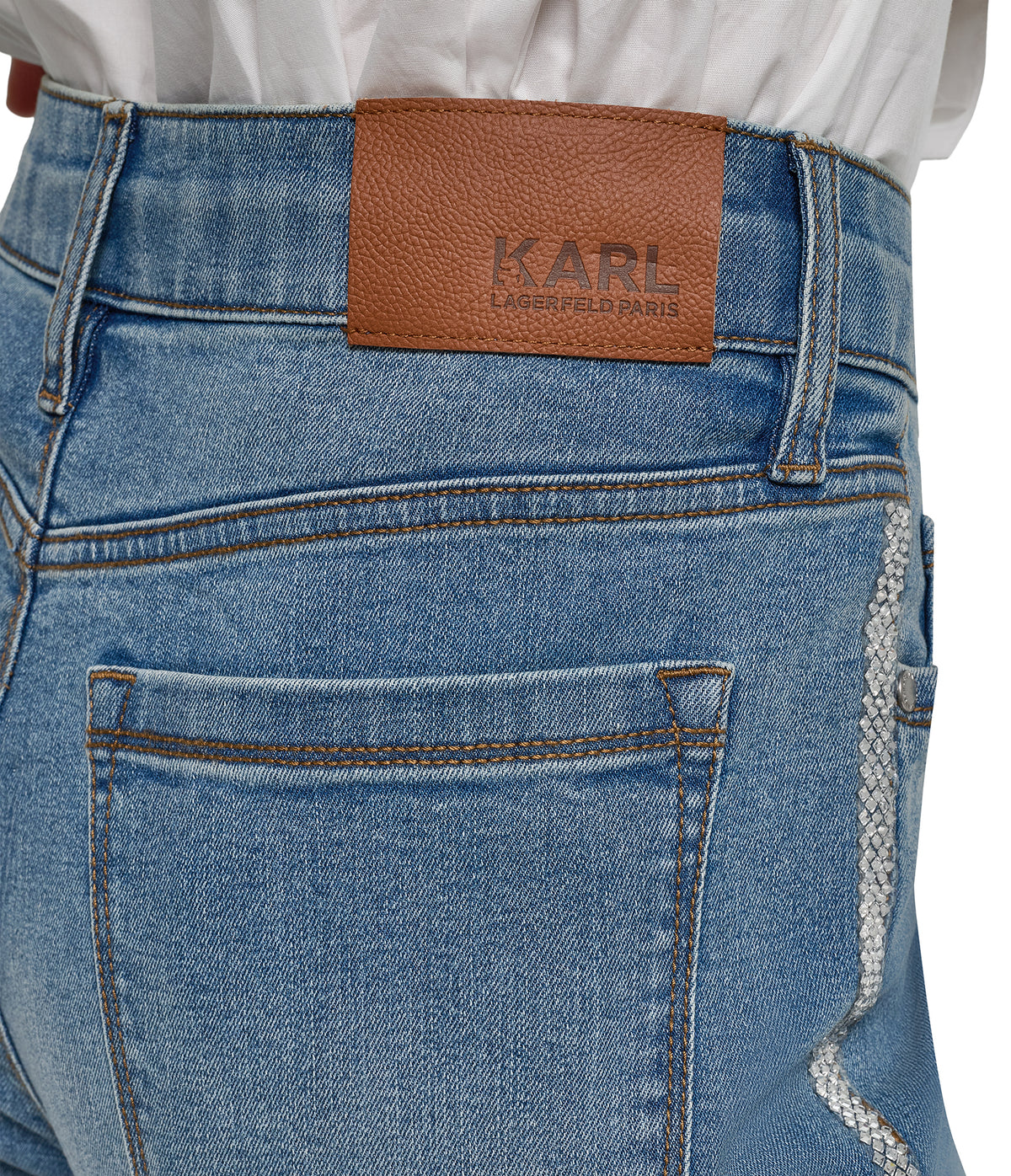 RHINESTONE TRIM DENIM VIEW 7 RHINESTONE TRIM DENIM VIEW 7