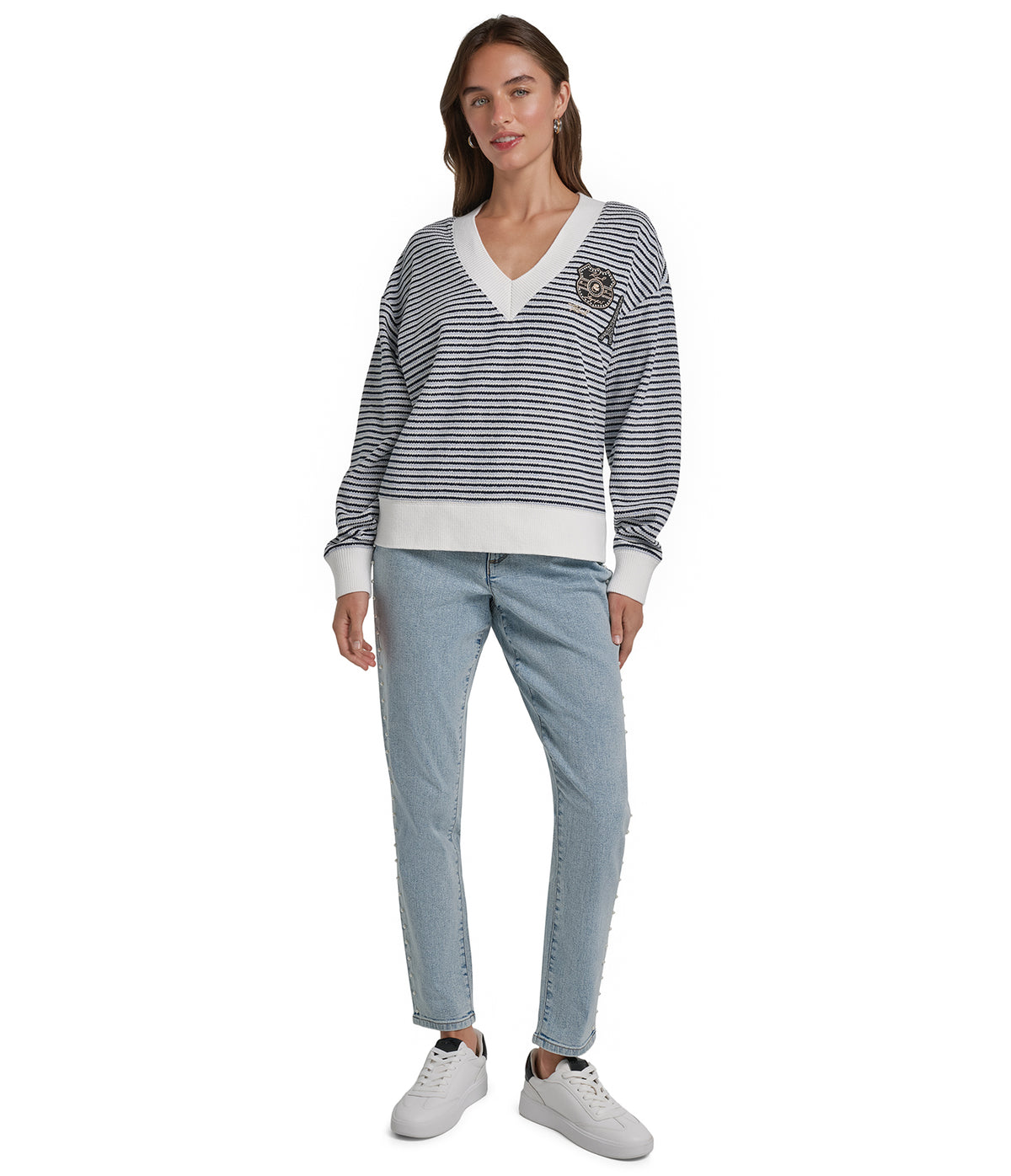 SWEATSHIRT WITH PATCHES VIEW 4 SWEATSHIRT WITH PATCHES VIEW 4
