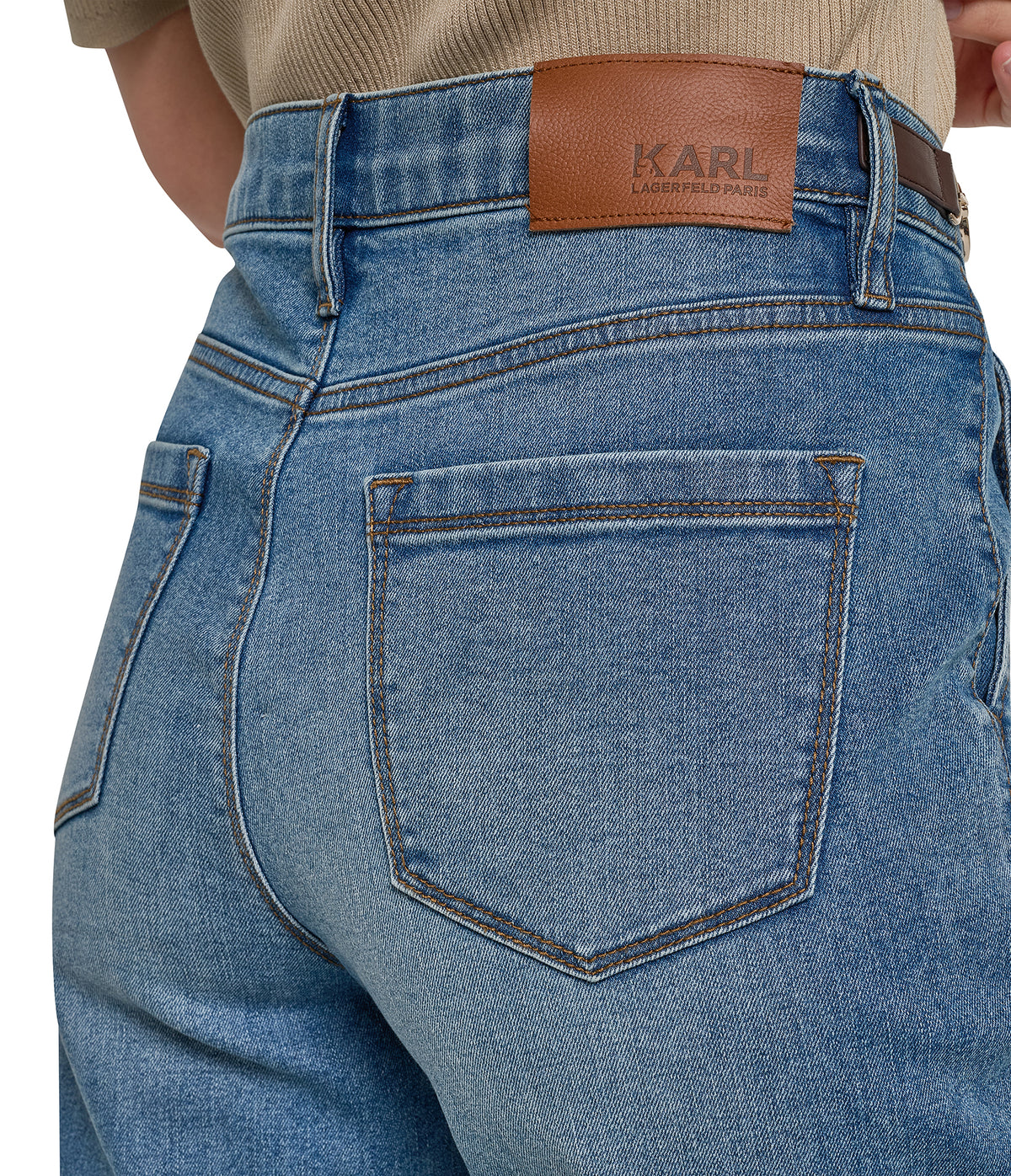 KL BELTED DENIM JEANS VIEW 6 KL BELTED DENIM JEANS VIEW 6