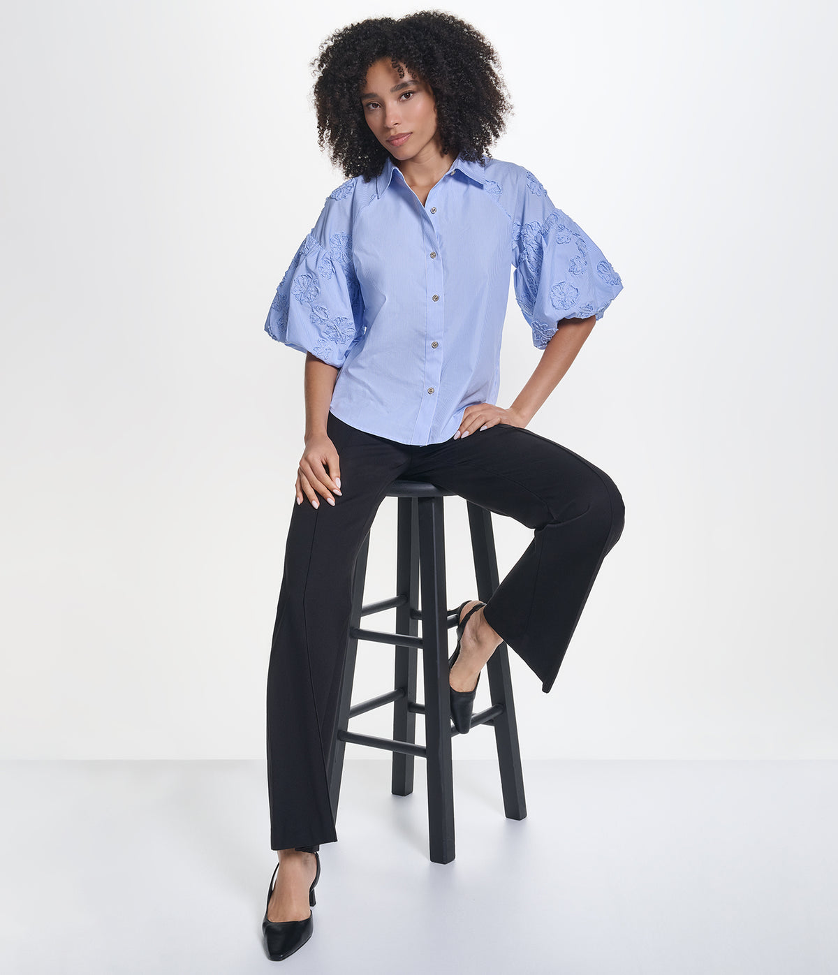BUBBLE SLEEVE TOP View 2 | Holiday 2026 Collection BUBBLE SLEEVE TOP View 2 | Holiday 2026 Collection
