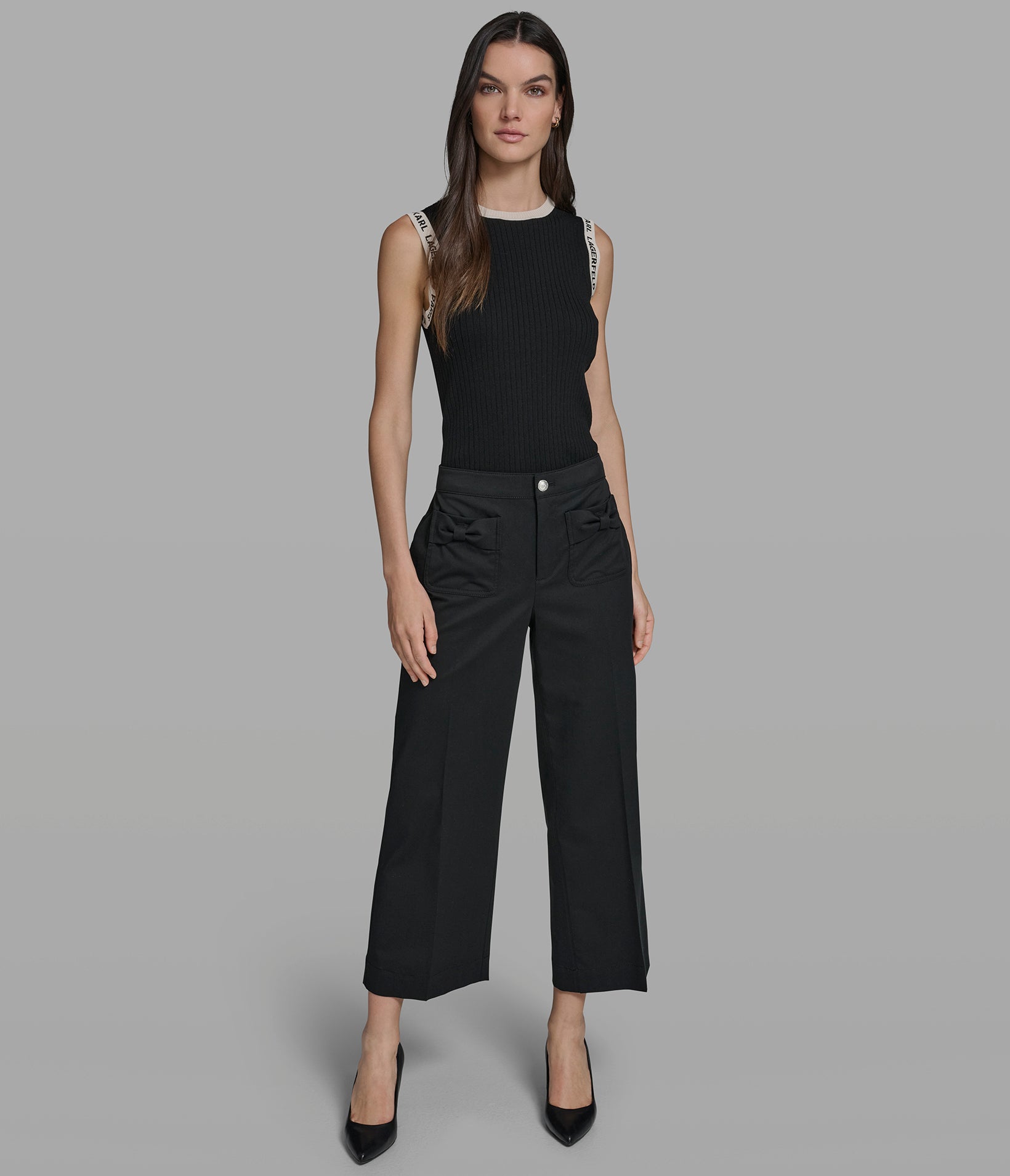WIDE LEG PANT WITH BOW POCKETS VIEW 4 | Women's Clothing WIDE LEG PANT WITH BOW POCKETS VIEW 4 | Women's Clothing