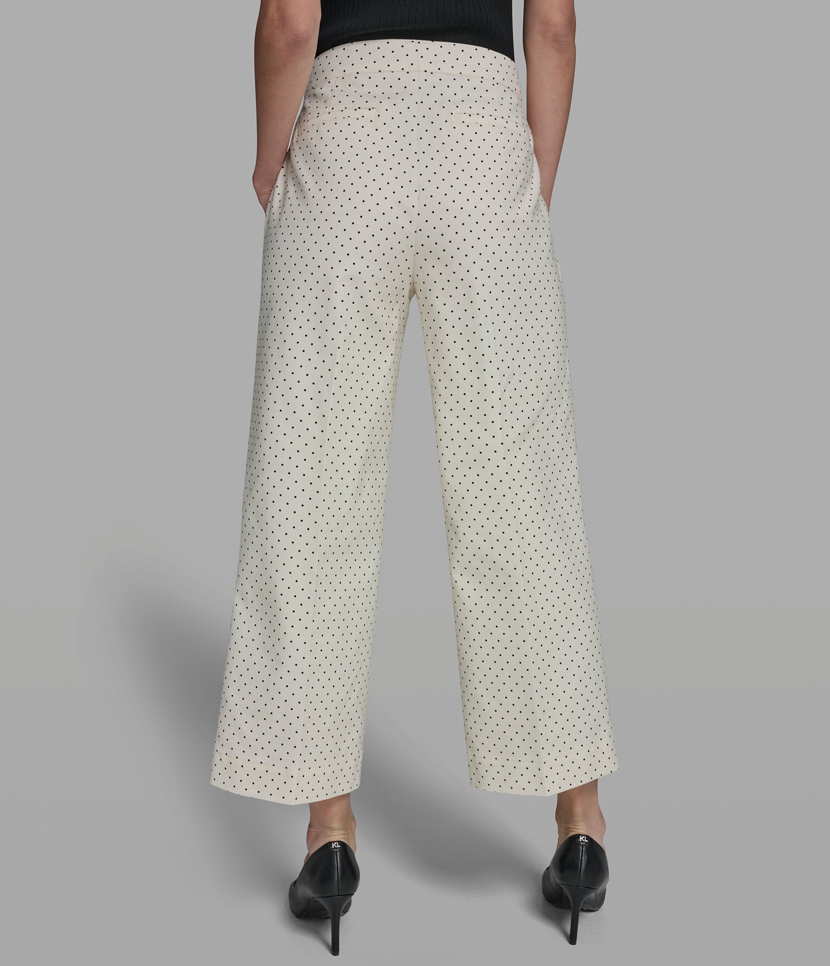POLKA DOT CROPPED WIDE-LEG PANT View 2 | Women's Pants POLKA DOT CROPPED WIDE-LEG PANT View 2 | Women's Pants