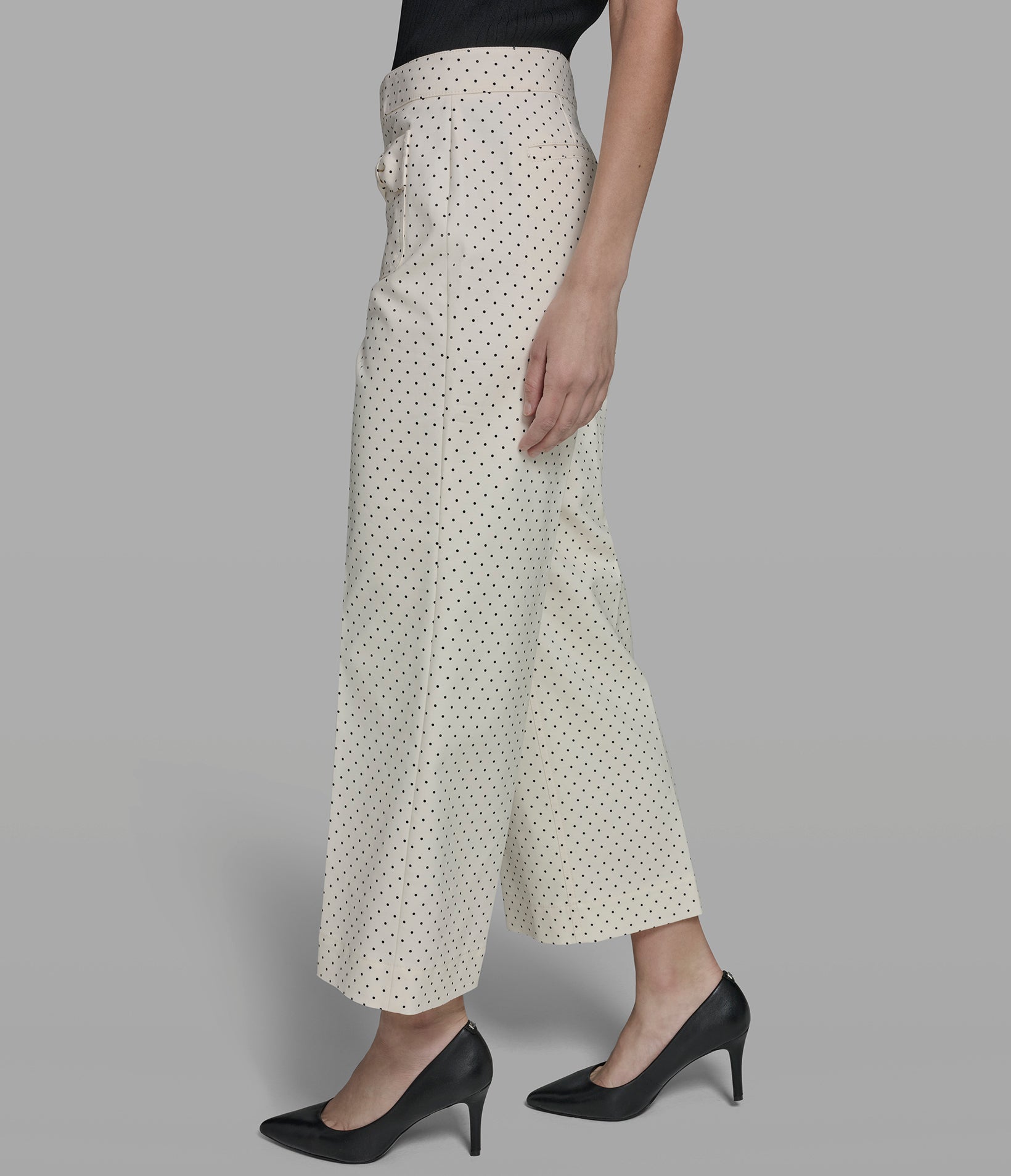 POLKA DOT CROPPED WIDE-LEG PANT VIEW 3 | New Arrivals POLKA DOT CROPPED WIDE-LEG PANT VIEW 3 | New Arrivals