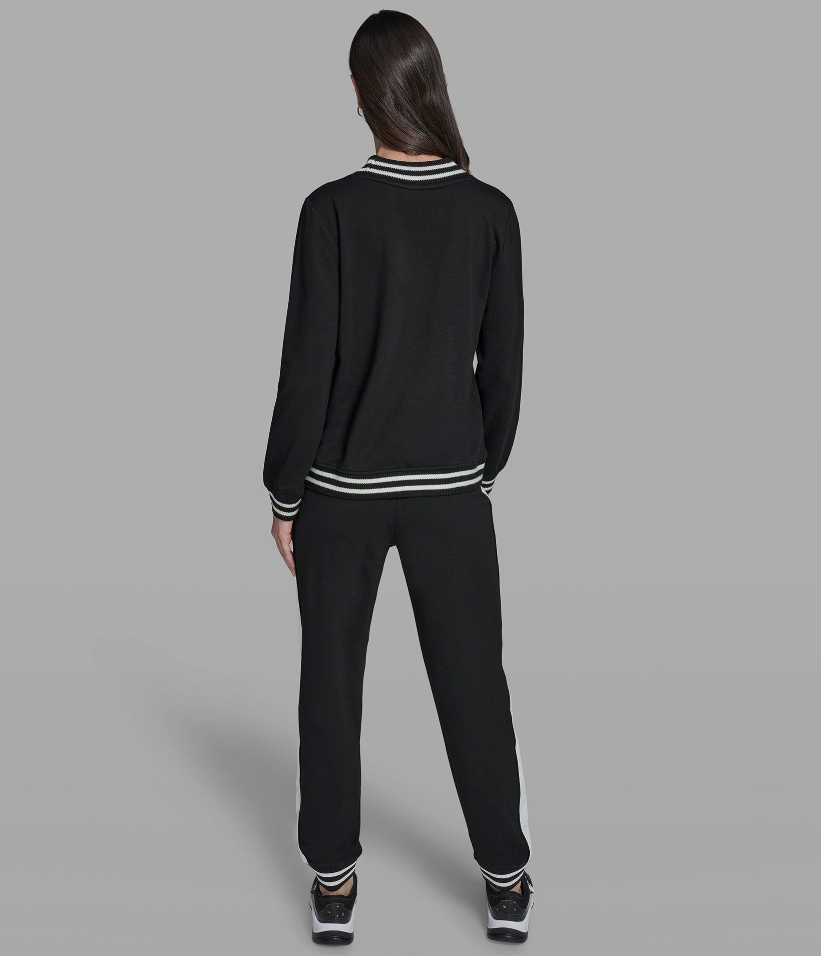 VARSITY PATCH V-NECK SWEATSHIRT VIEW 5 | Women's Tops & Sweaters VARSITY PATCH V-NECK SWEATSHIRT VIEW 5 | Women's Tops & Sweaters