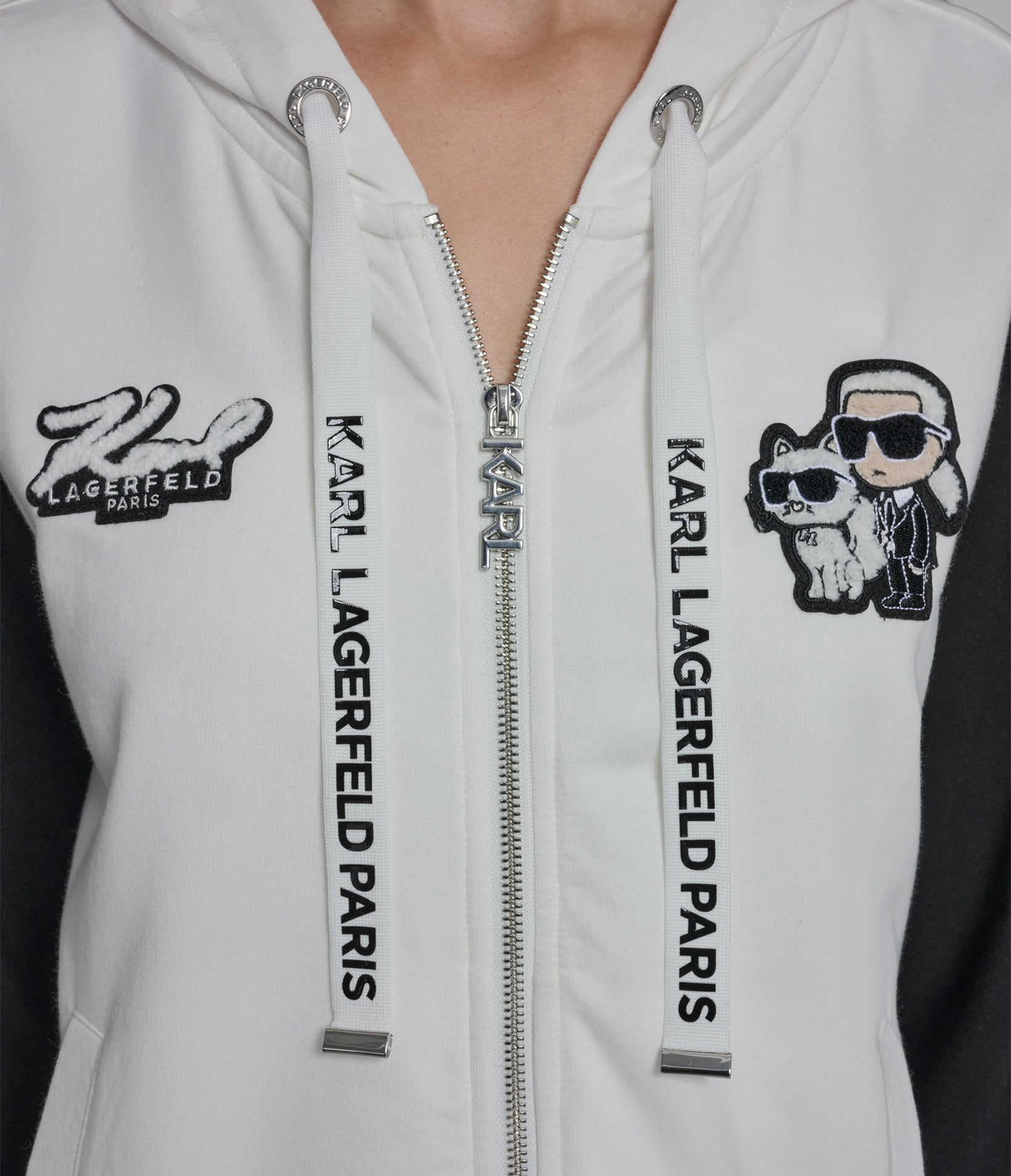 DUO PATCH ZIP UP HOODIE VIEW 6 | Women's Tops & Sweaters DUO PATCH ZIP UP HOODIE VIEW 6 | Women's Tops & Sweaters